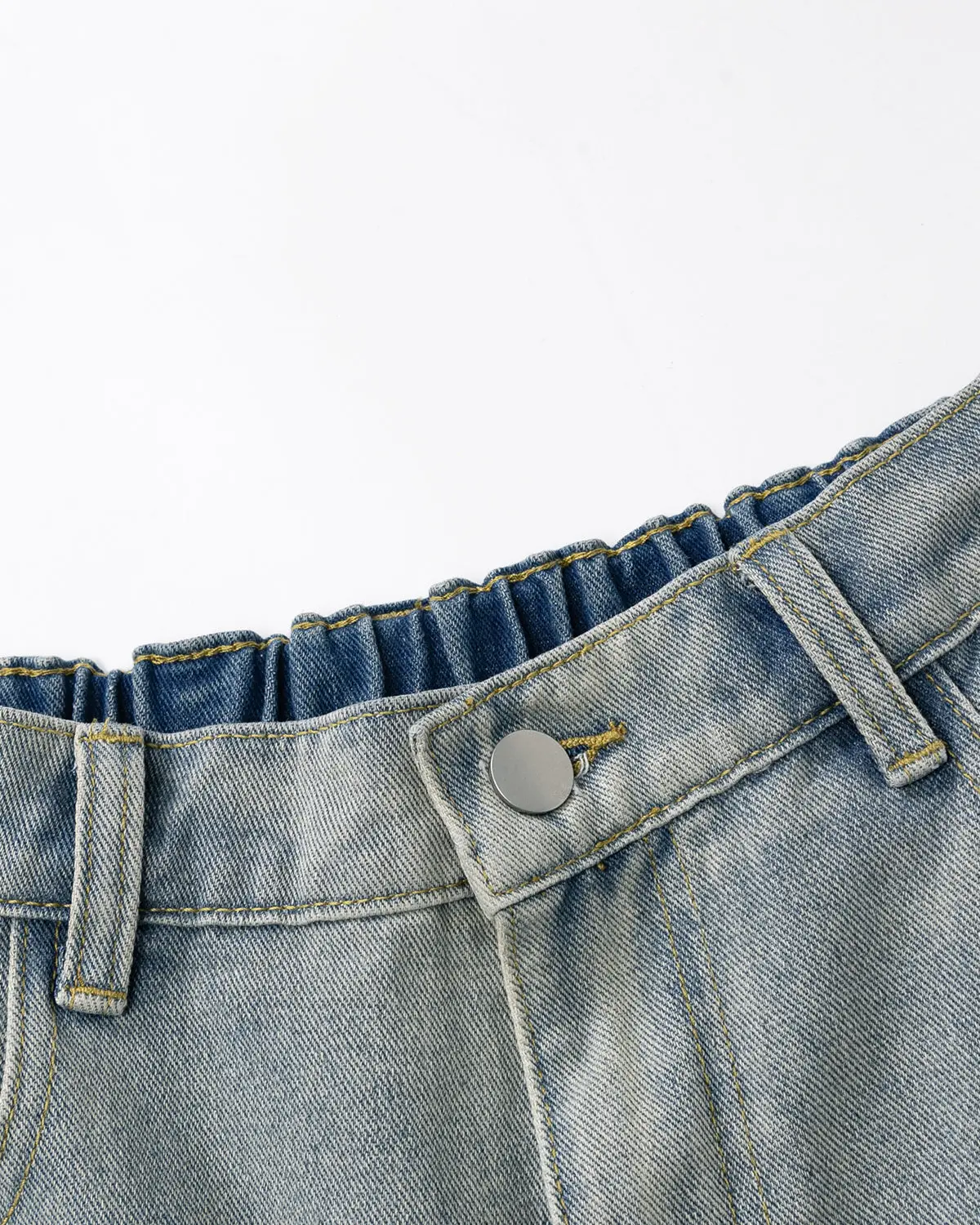 Structured Washed Denim Shorts | Inflation Streetwear - Image 10