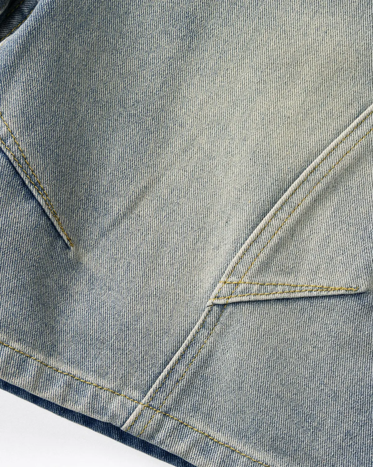 Structured Washed Denim Shorts | Inflation Streetwear - Image 11