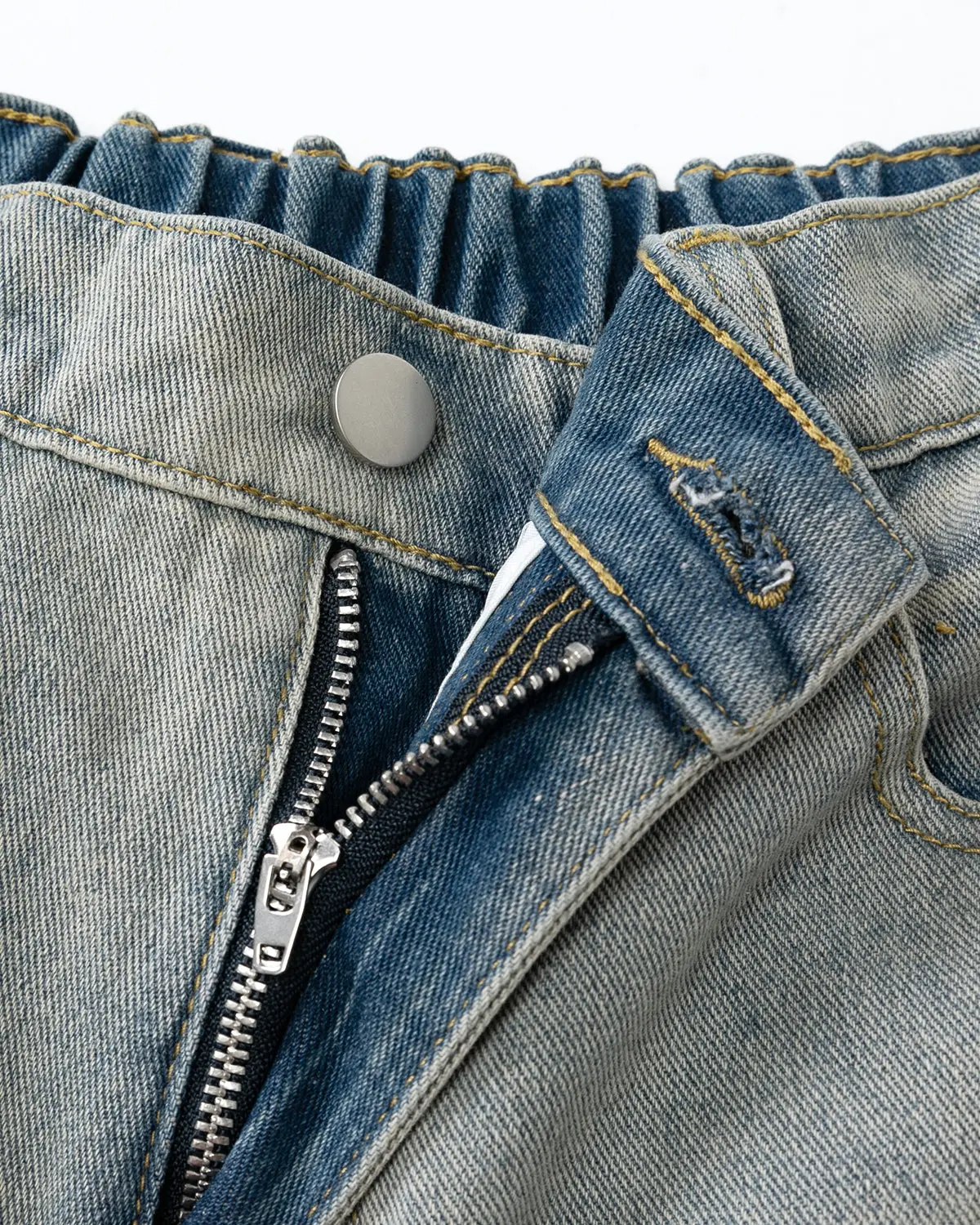 Structured Washed Denim Shorts | Inflation Streetwear - Image 12