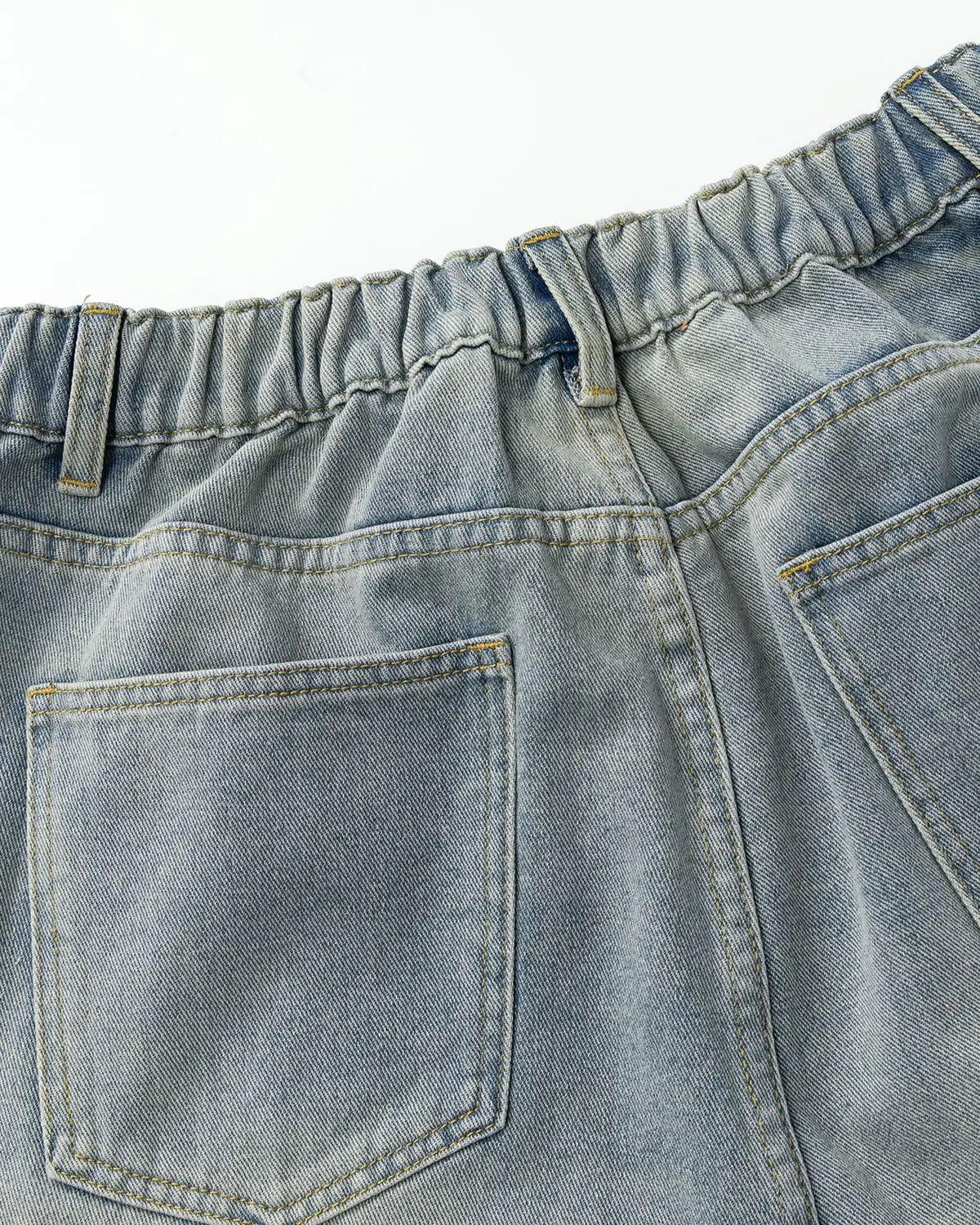 Structured Washed Denim Shorts | Inflation Streetwear - Image 14