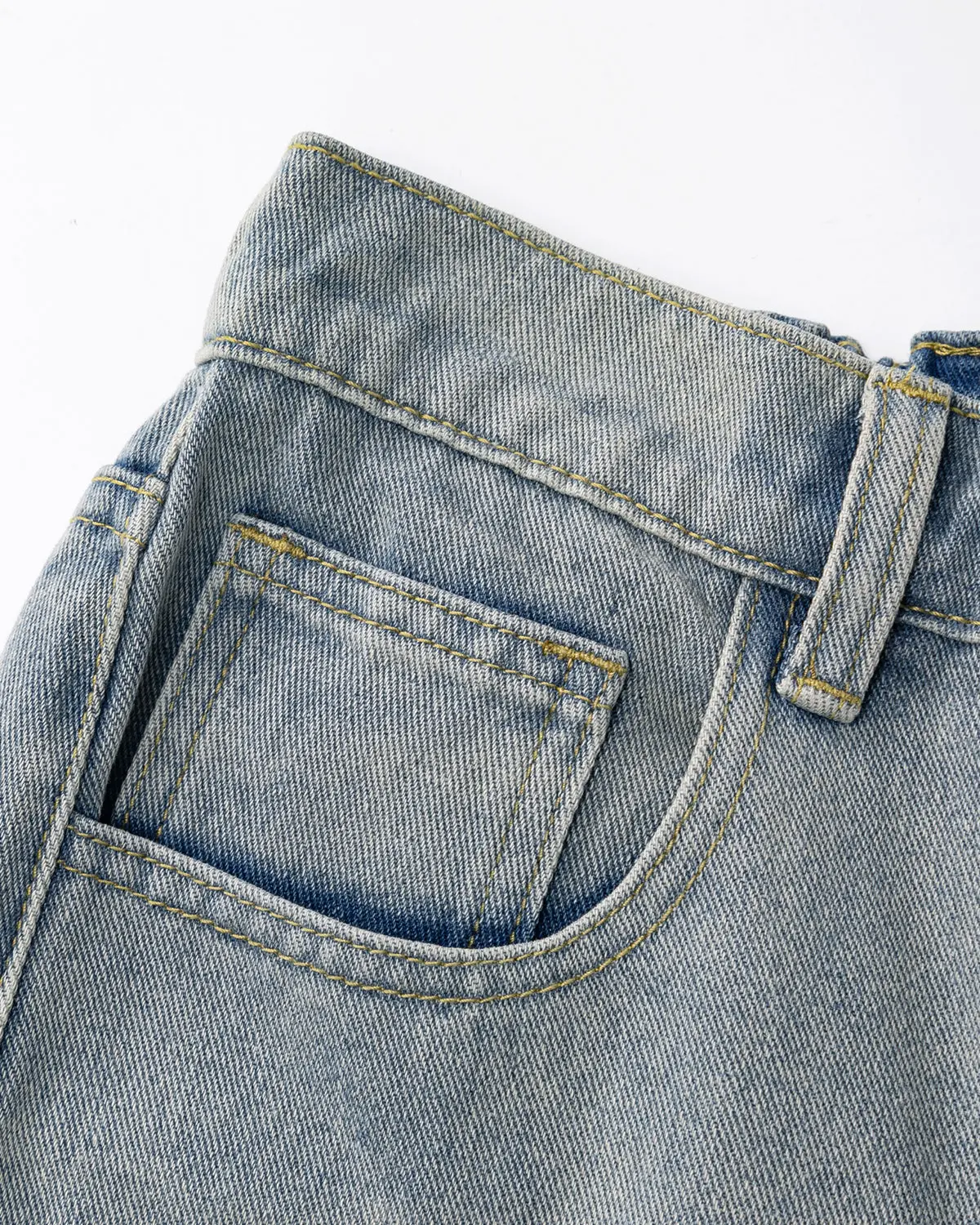 Structured Washed Denim Shorts | Inflation Streetwear - Image 9