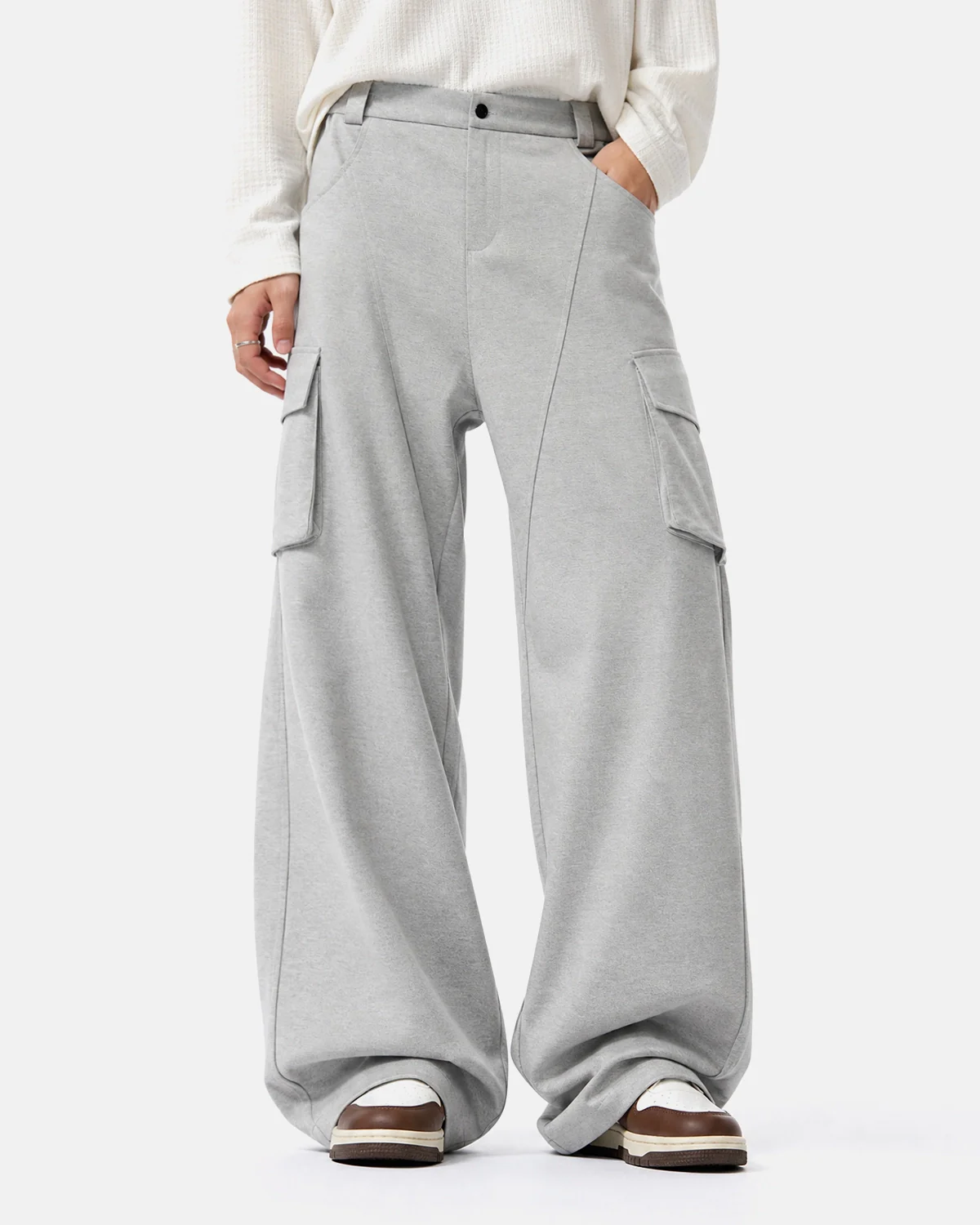 Structured Wide Leg Cargo Pants | Inflation Streetwear - Image 9