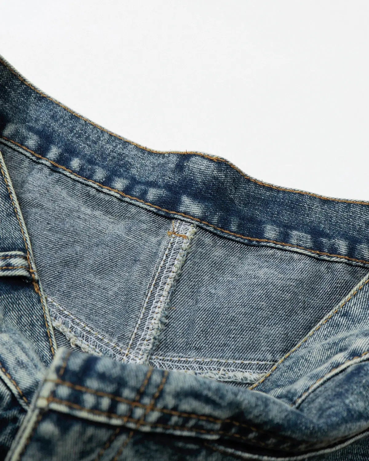 Studded Washed Long Baggy Jorts | Inflation Streetwear - Image 10