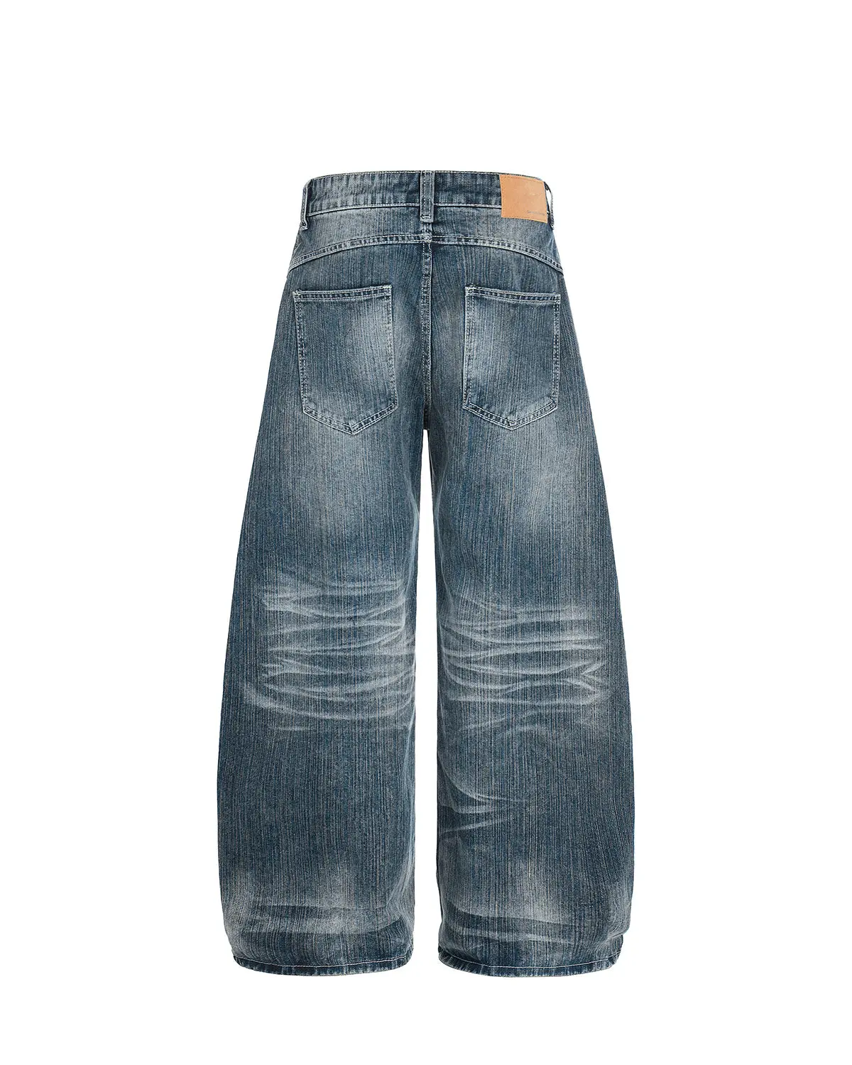 Textured Bamboo Weave Denim Jeans | Inflation Streetwear - Image 3