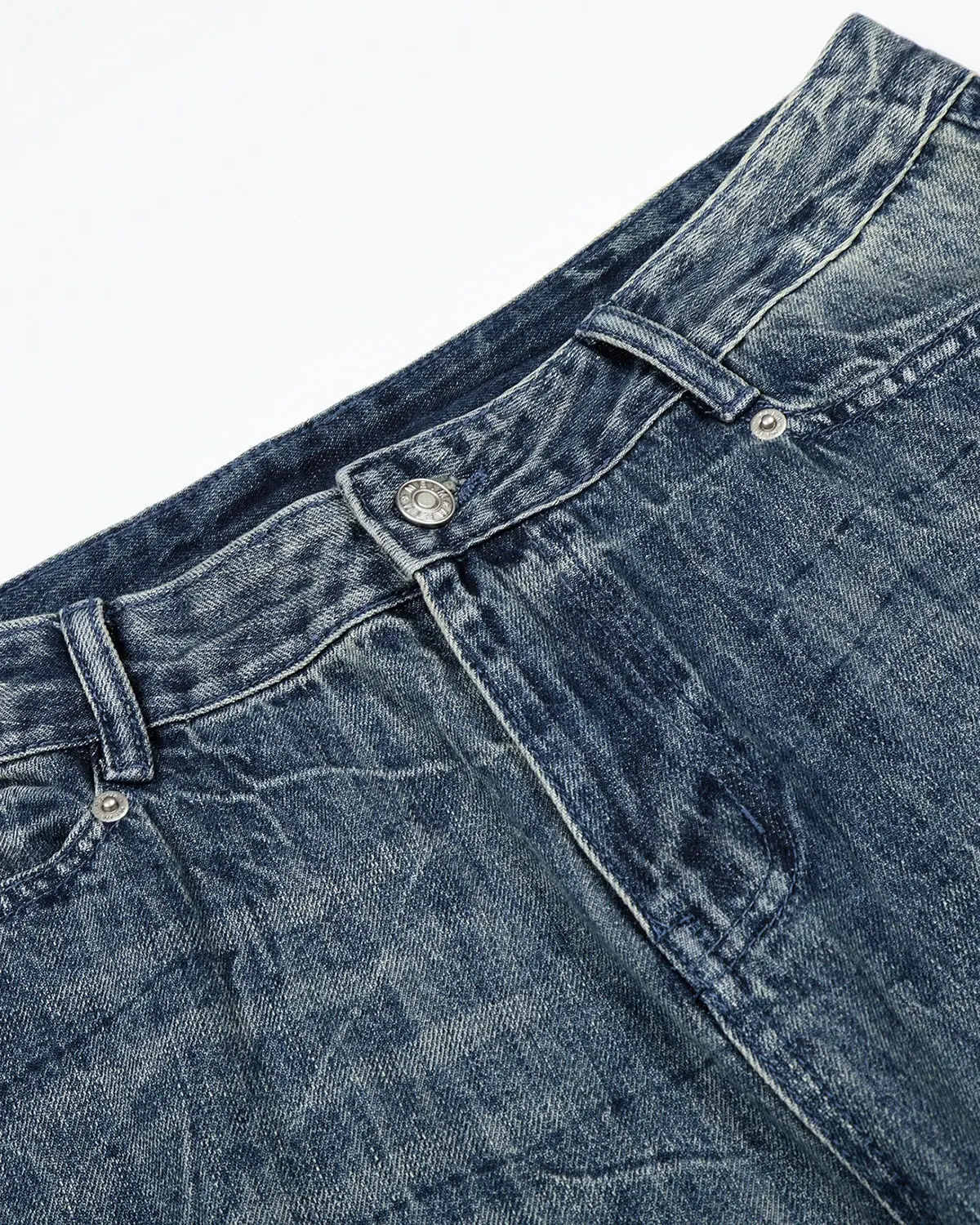Textured Wash Baggy Jeans | Inflation Streetwear - Image 10
