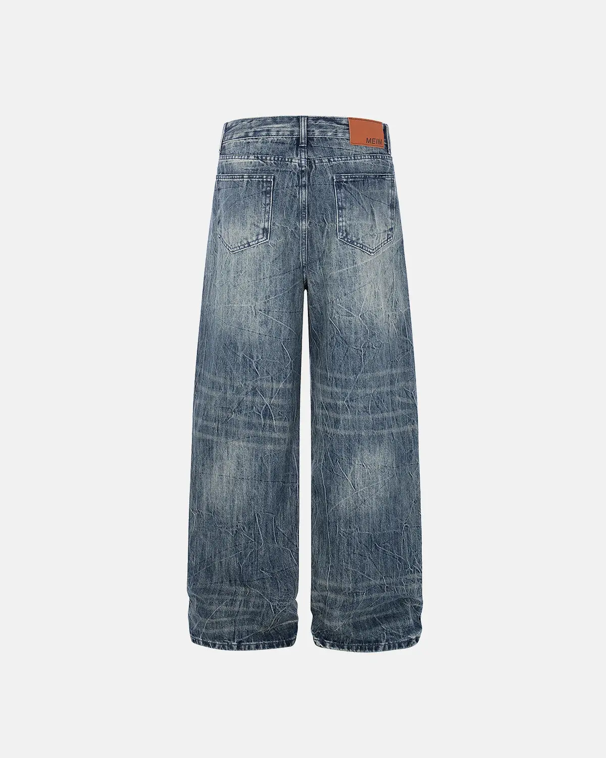 Textured Wash Baggy Jeans | Inflation Streetwear - Image 6