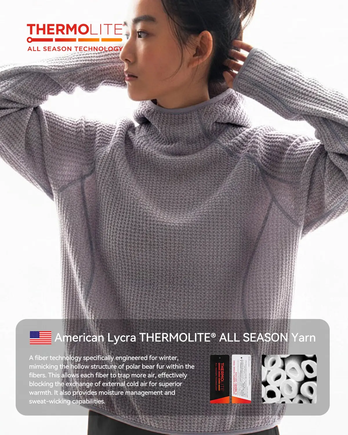 Thermolite® Lightweight Grid Texture Hoodies | Inflation Streetwear - Image 5