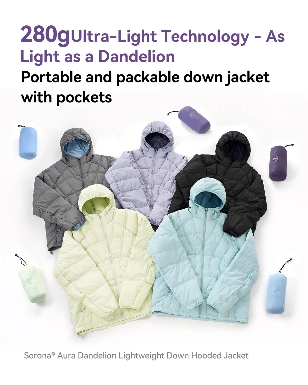 Ultra-Light Hooded Down Jacket | Inflation Streetwear - Image 3