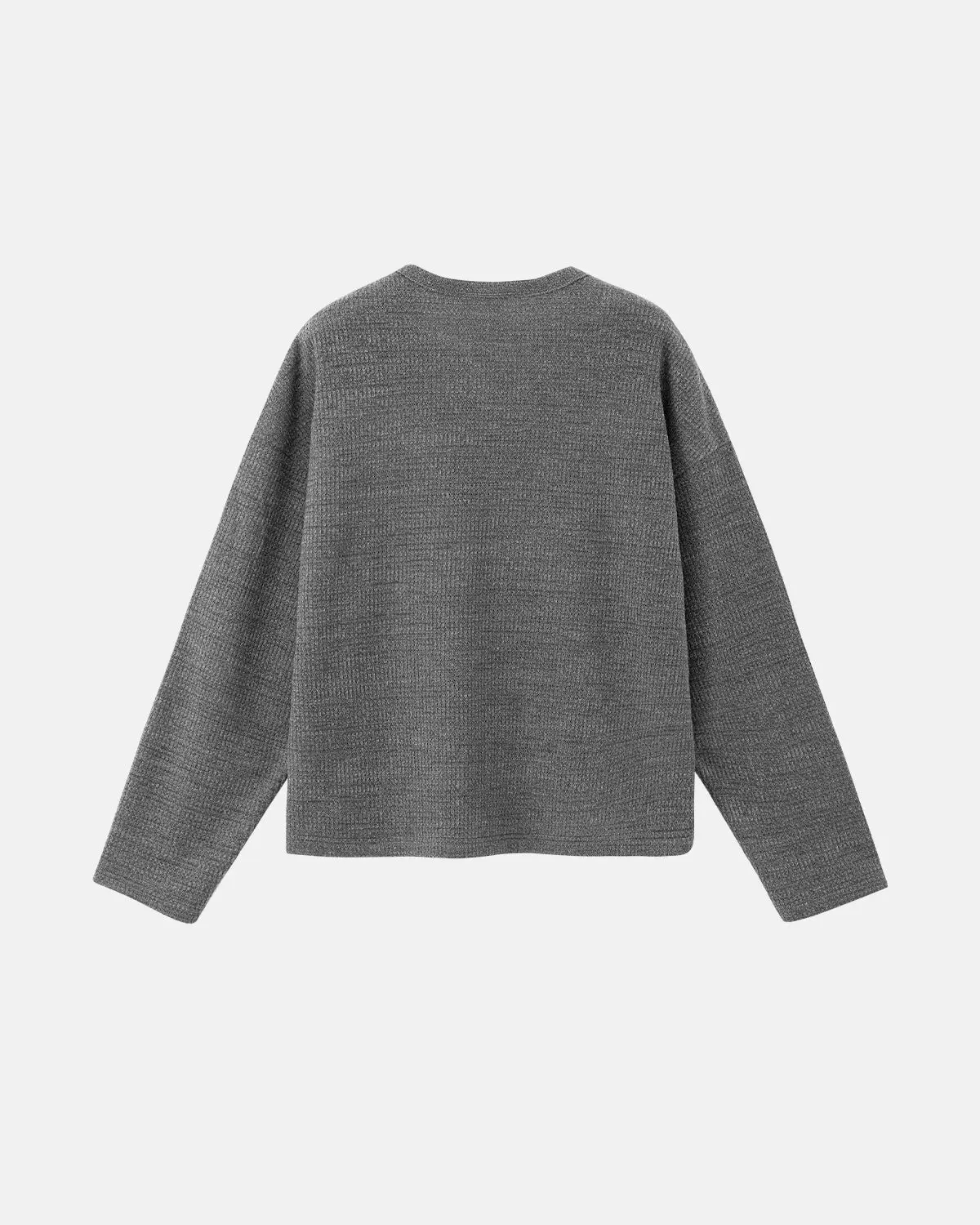 V-neck Long Sleeve Waffle Tees | Inflation Streetwear - Image 4