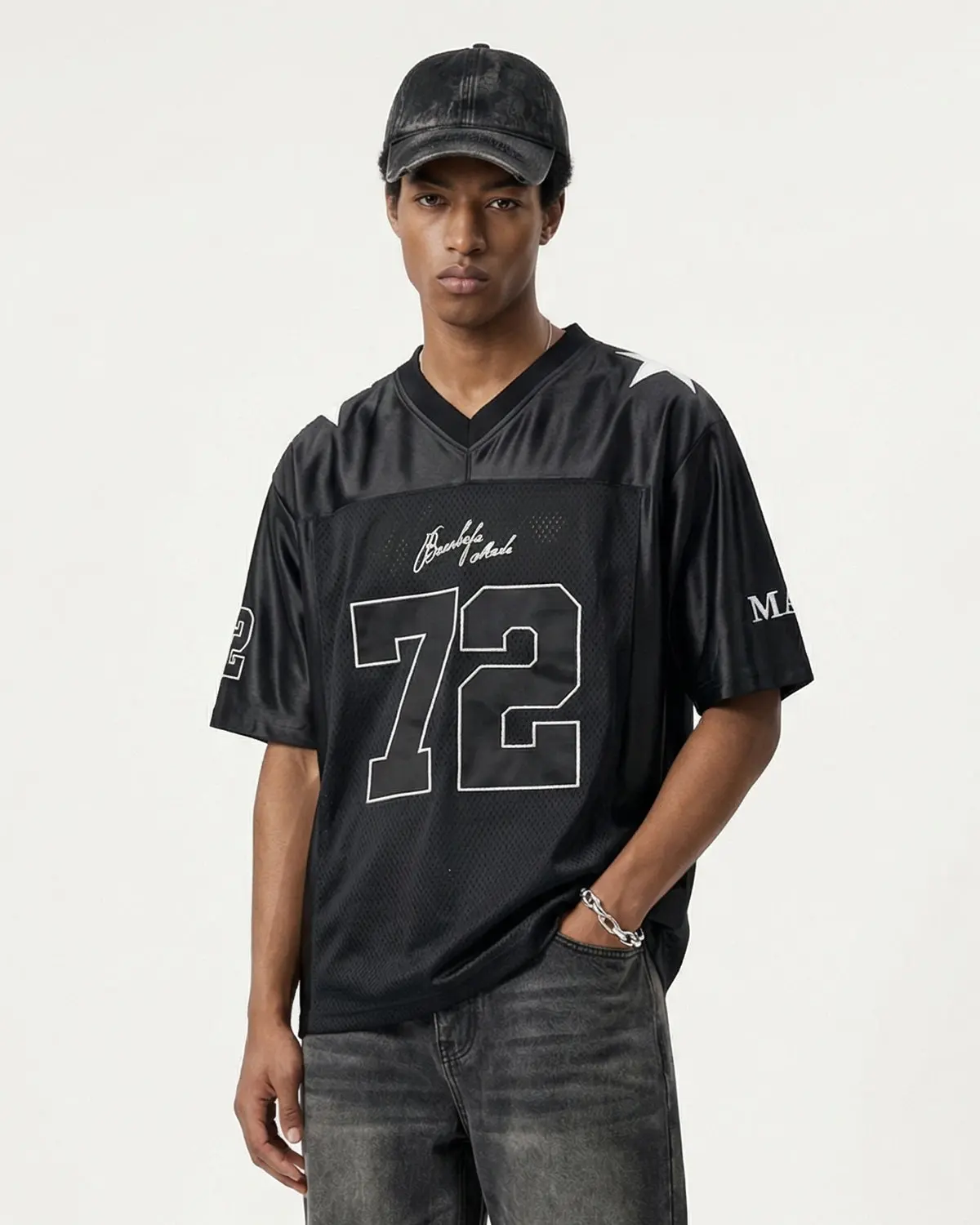 Vintage 72 Mesh Football Jersey | Inflation Streetwear - Image 6