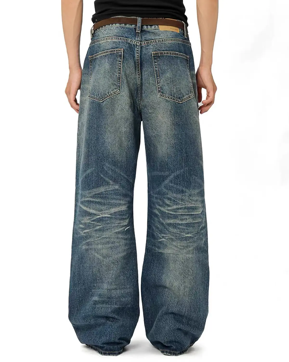Vintage Distressed Baggy Jeans | Inflation Streetwear - Image 5