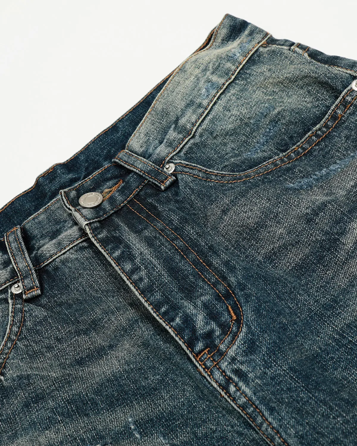Vintage Distressed Baggy Jeans | Inflation Streetwear - Image 6