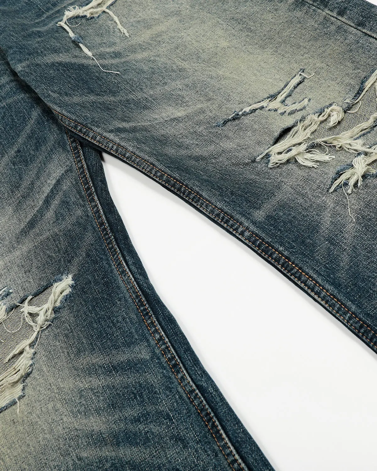 Vintage Distressed Baggy Jeans | Inflation Streetwear - Image 8