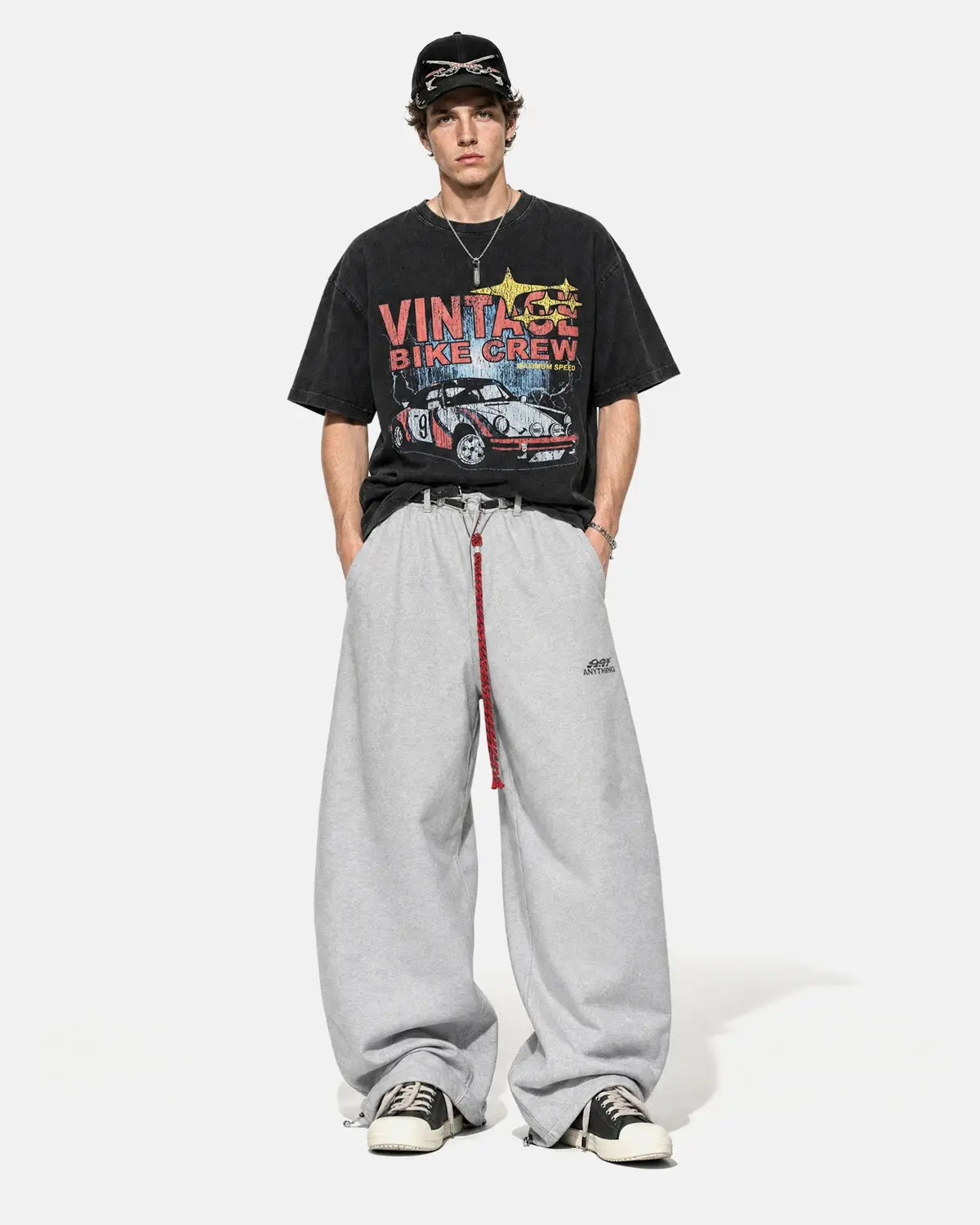 Vintage Graphic Snow Washed T-Shirt | Inflation Streetwear - Image 4