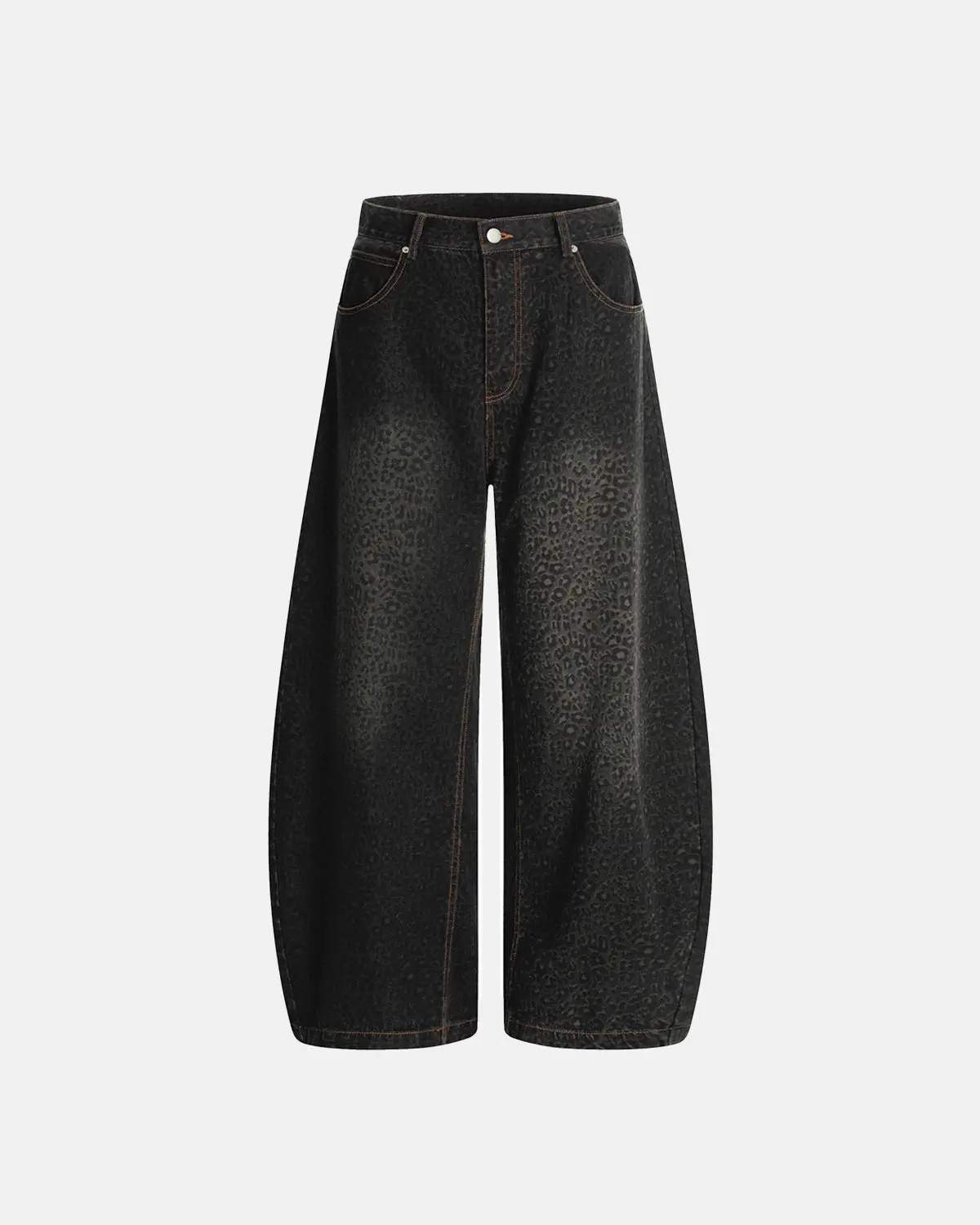 Vintage Leopard Print Barrel Jeans | Inflation Streetwear - Image 3