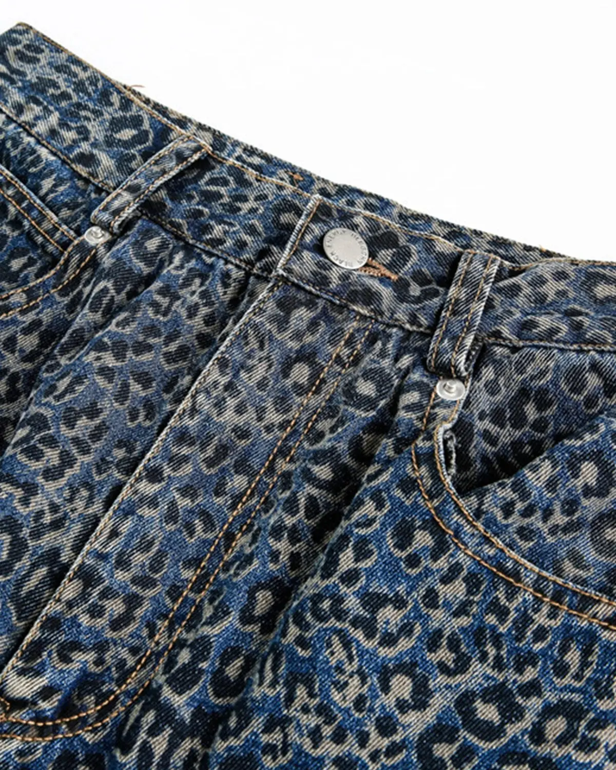 Vintage Leopard Print Barrel Jeans | Inflation Streetwear - Image 5