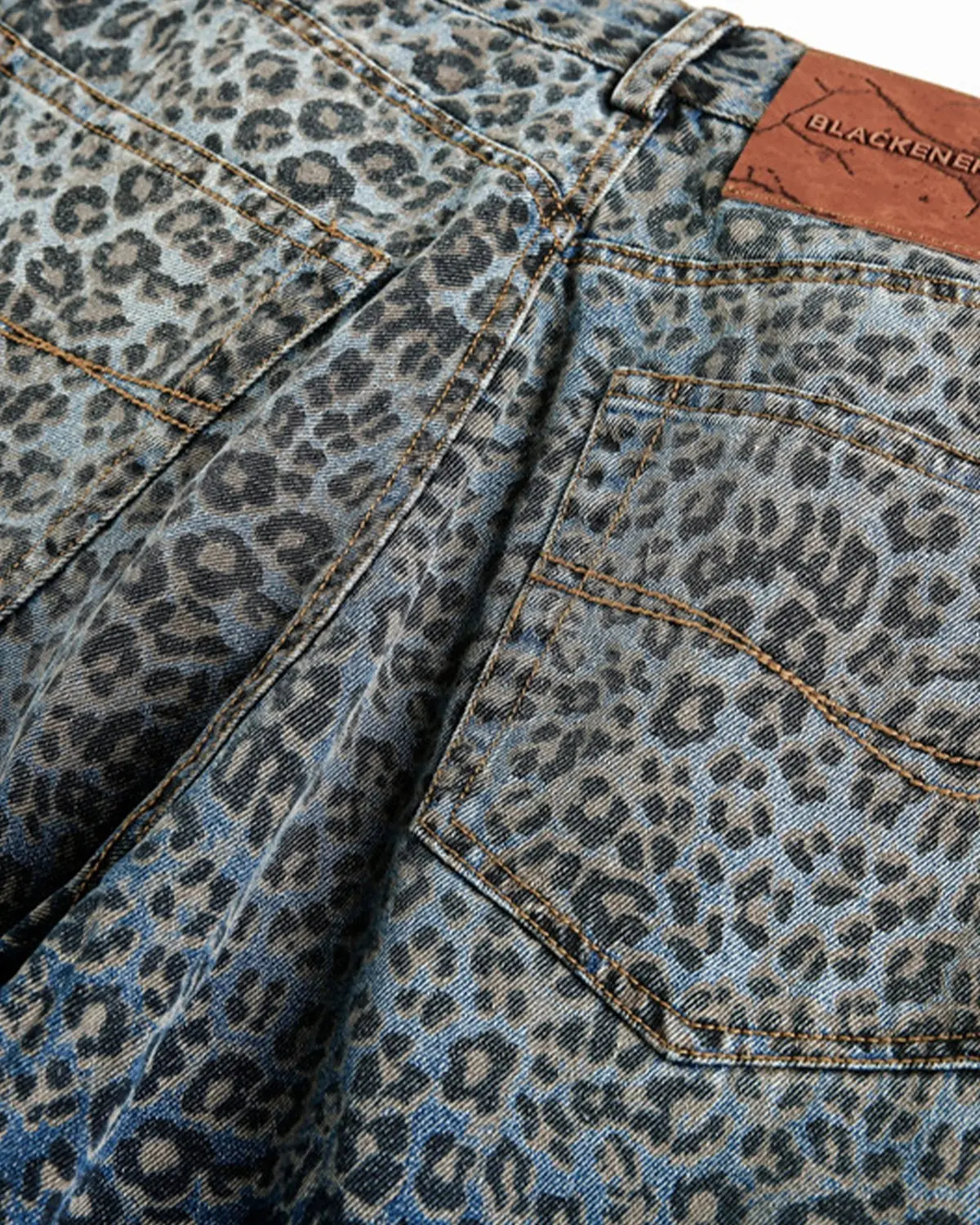 Vintage Leopard Print Barrel Jeans | Inflation Streetwear - Image 7