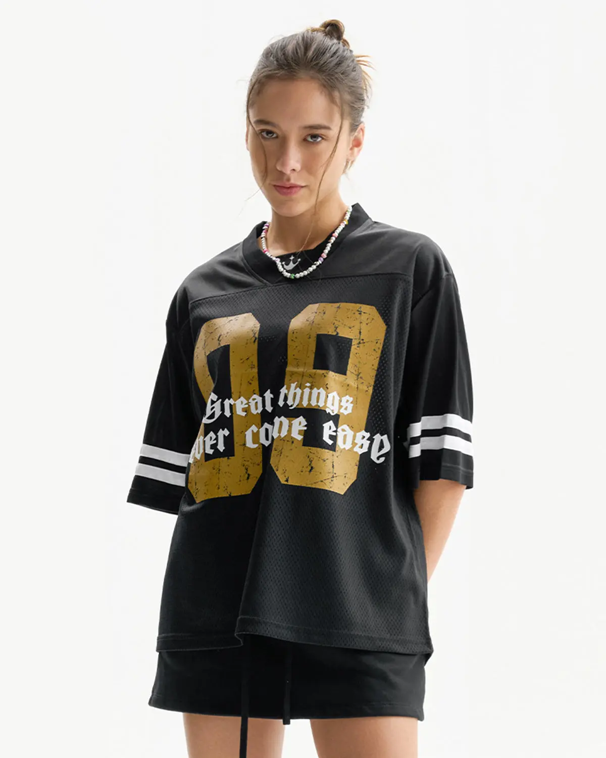 Satin Patchwork Mesh Jersey | Inflation Streetwear - Image 4