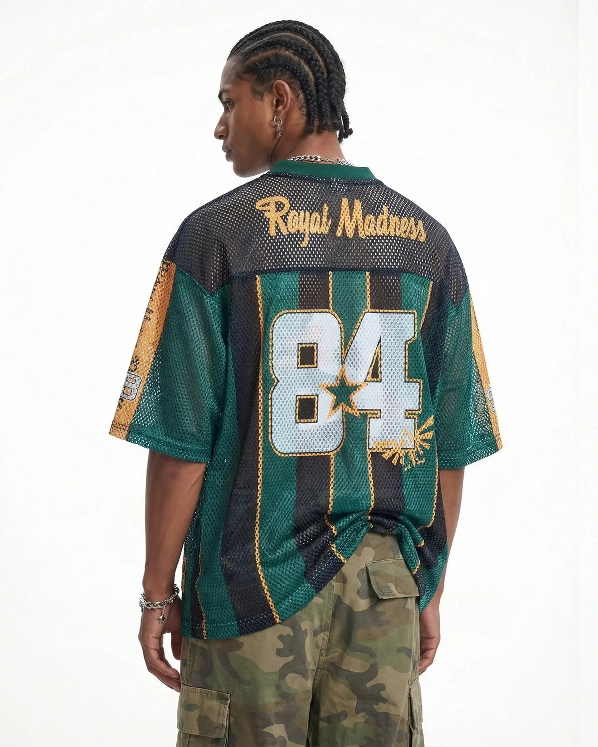Vintage Striped Mesh Jersey | Inflation Streetwear - Image 4