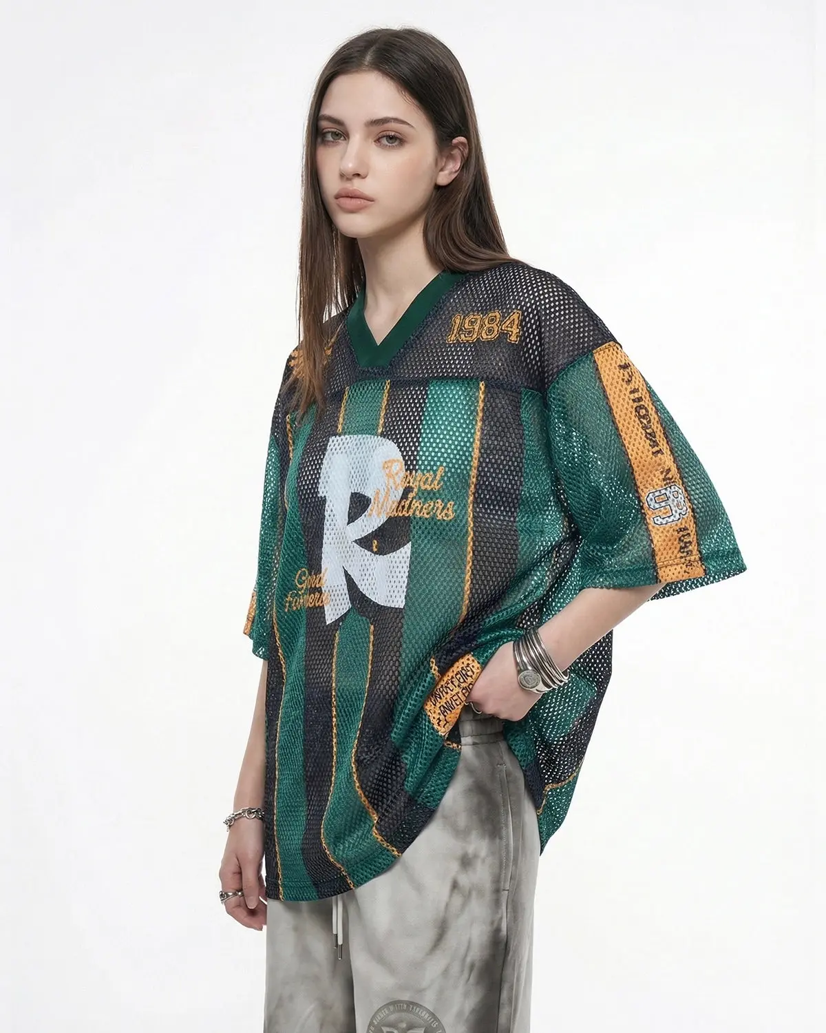 Vintage Striped Mesh Jersey | Inflation Streetwear - Image 5