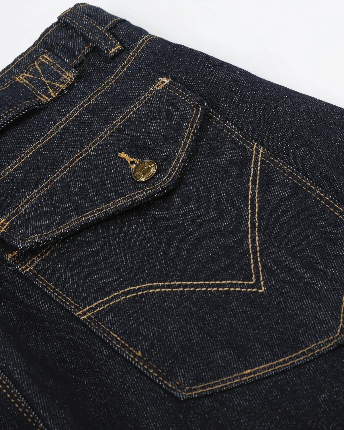 Raw Wash Barrel Jeans with Cinch Back | Inflation Streetwear - Image 10