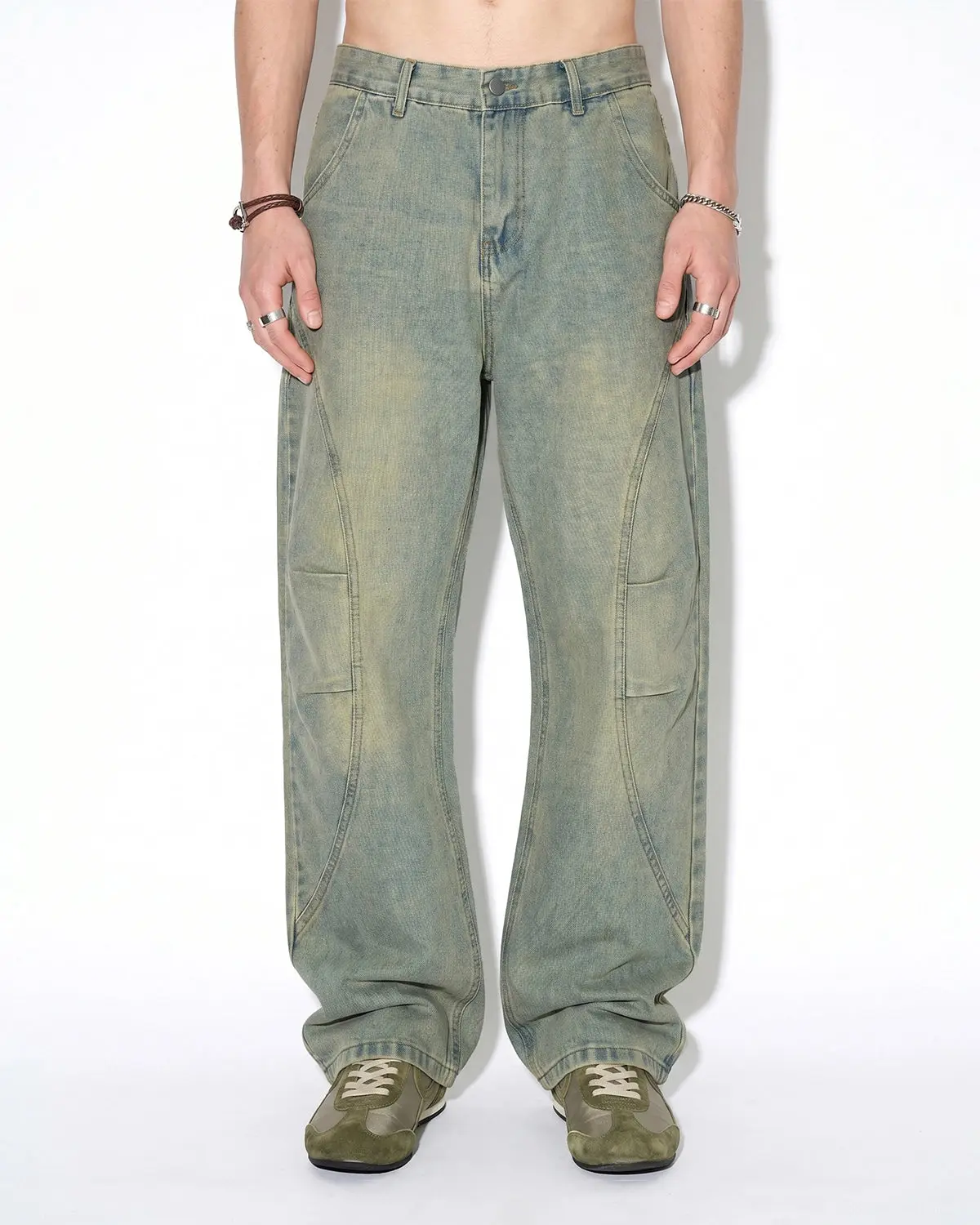 Vintage Washed Baggy Jeans | Inflation Streetwear - Image 3