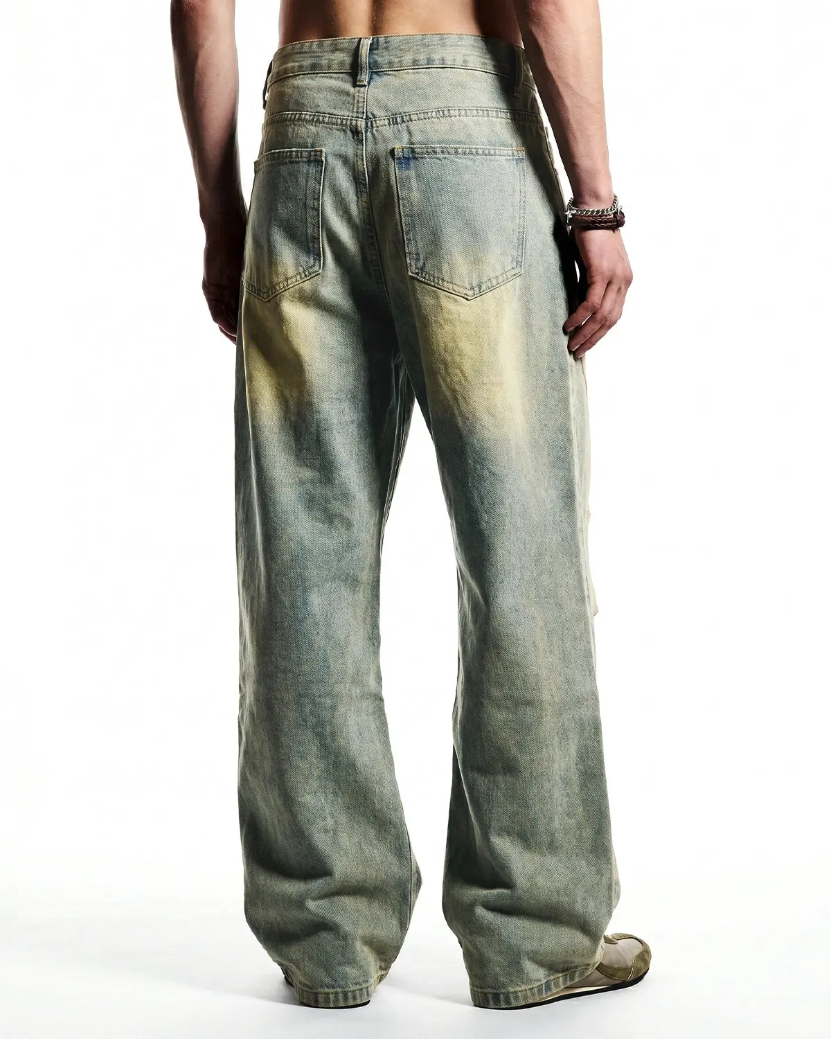 Vintage Washed Baggy Jeans | Inflation Streetwear - Image 4