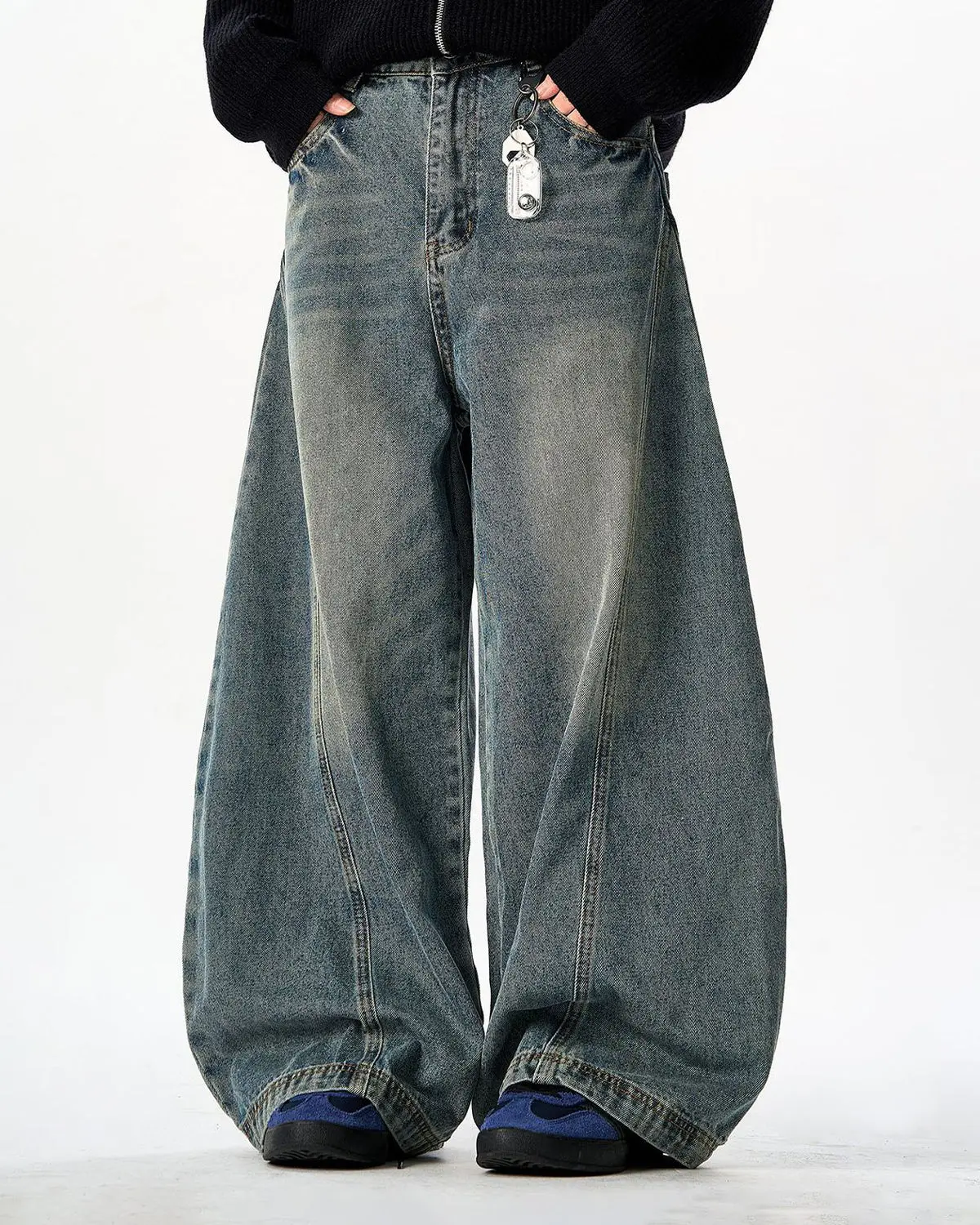 Vintage Washed Barrel Jeans | Inflation Streetwear - Image 2