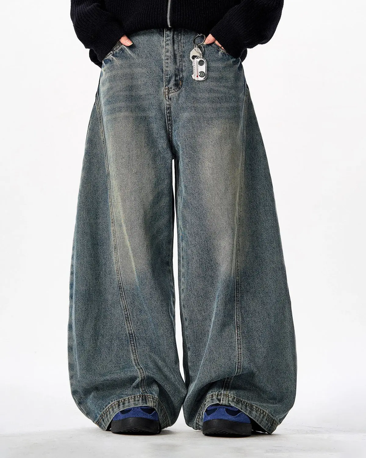 Vintage Washed Barrel Jeans | Inflation Streetwear - Image 5