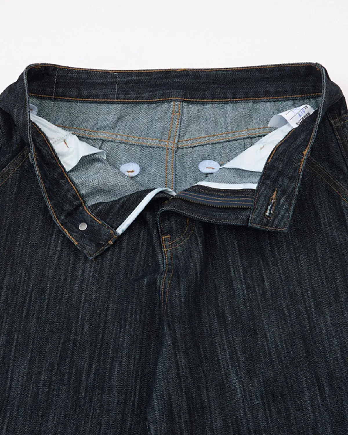 Dark Indigo Wide Bootcut Jeans | Inflation Streetwear - Image 4