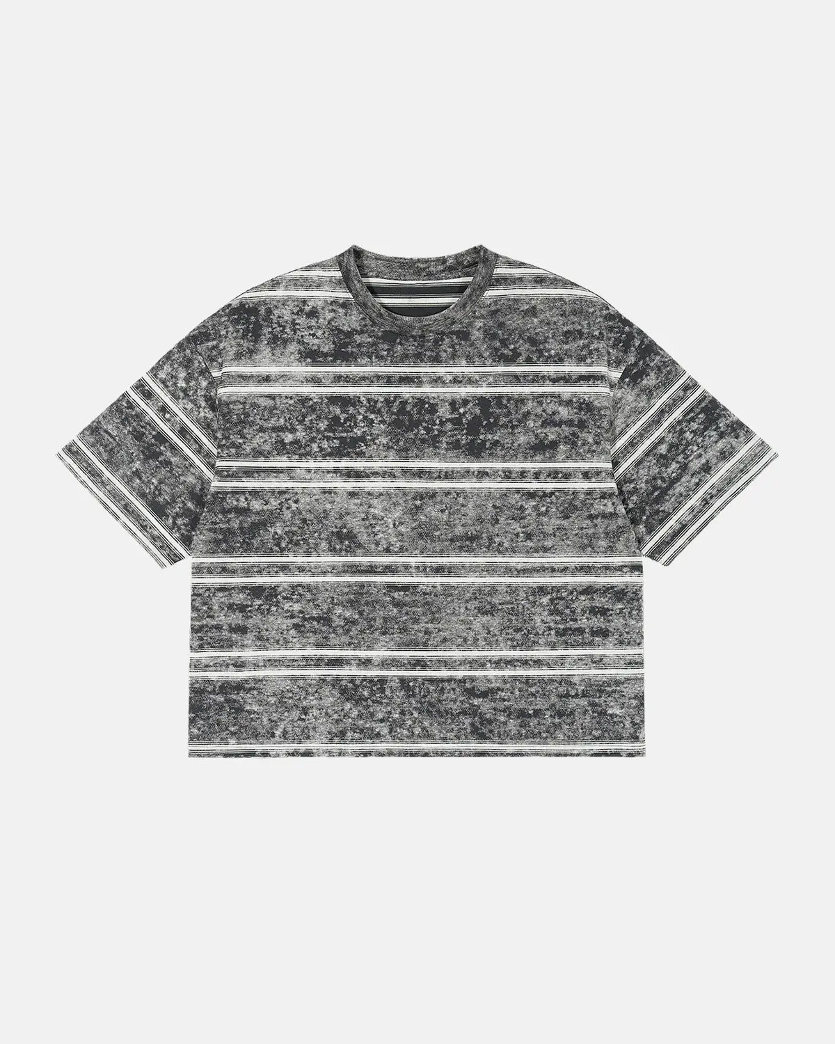 Vintage Washed Striped Boxy T-Shirt | Inflation Streetwear