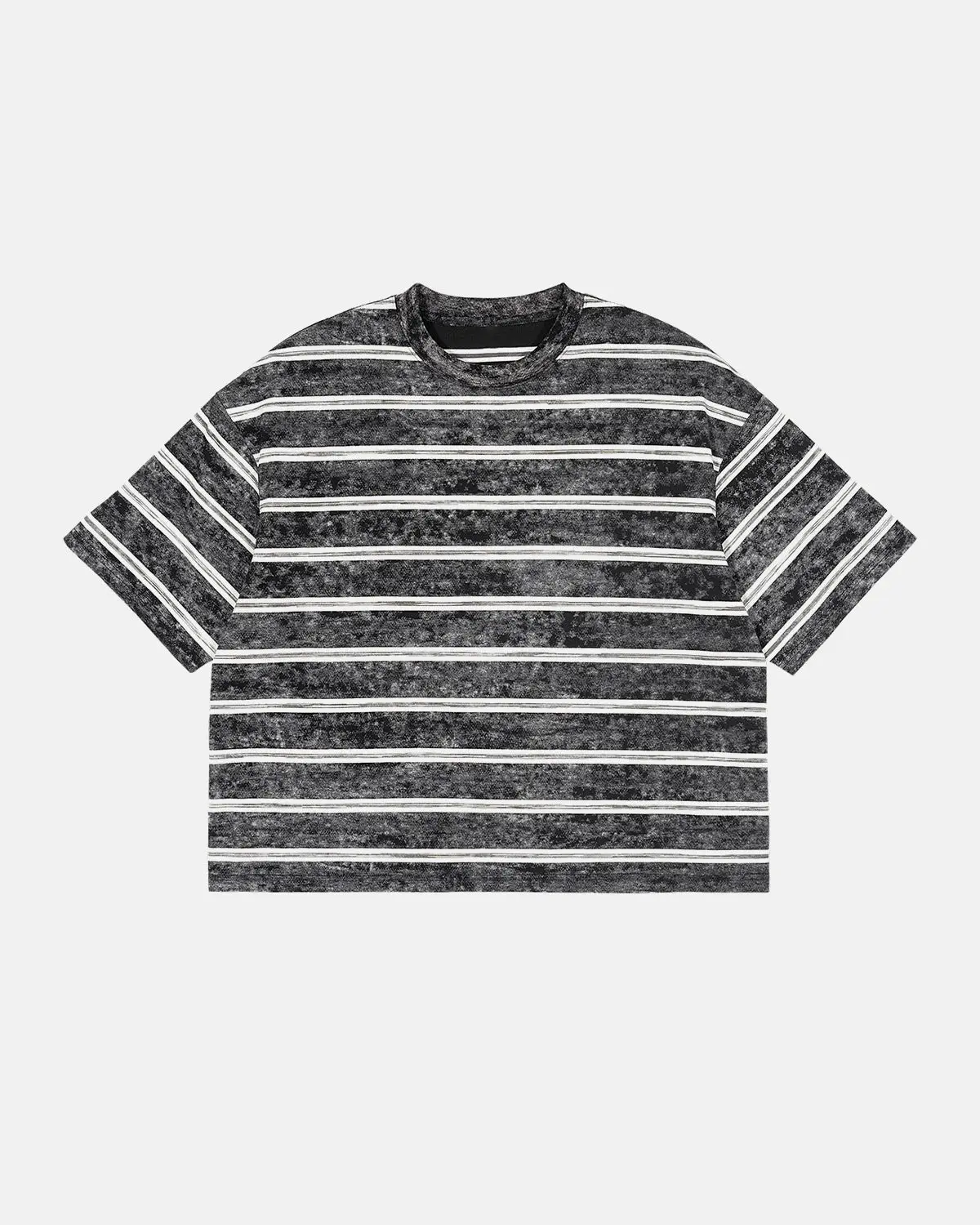 Vintage Washed Striped Boxy T-Shirt | Inflation Streetwear - Image 8