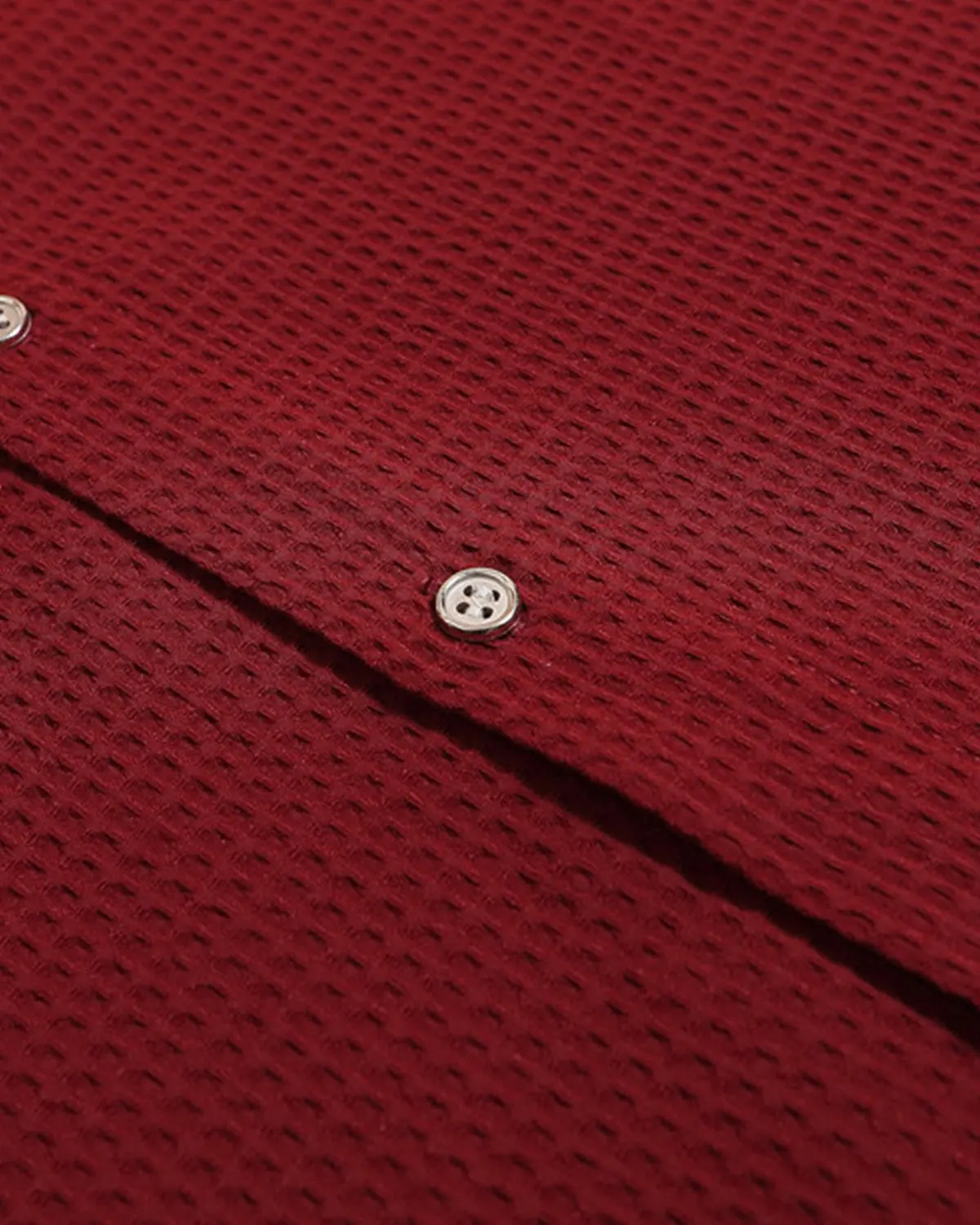 Waffle Shirt with Metal Clasp Detail | Inflation Streetwear - Image 11