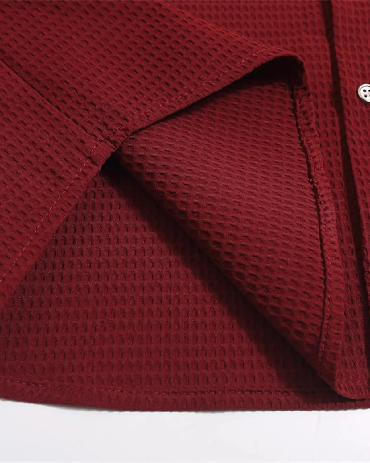 Waffle Shirt with Metal Clasp Detail | Inflation Streetwear - Image 13