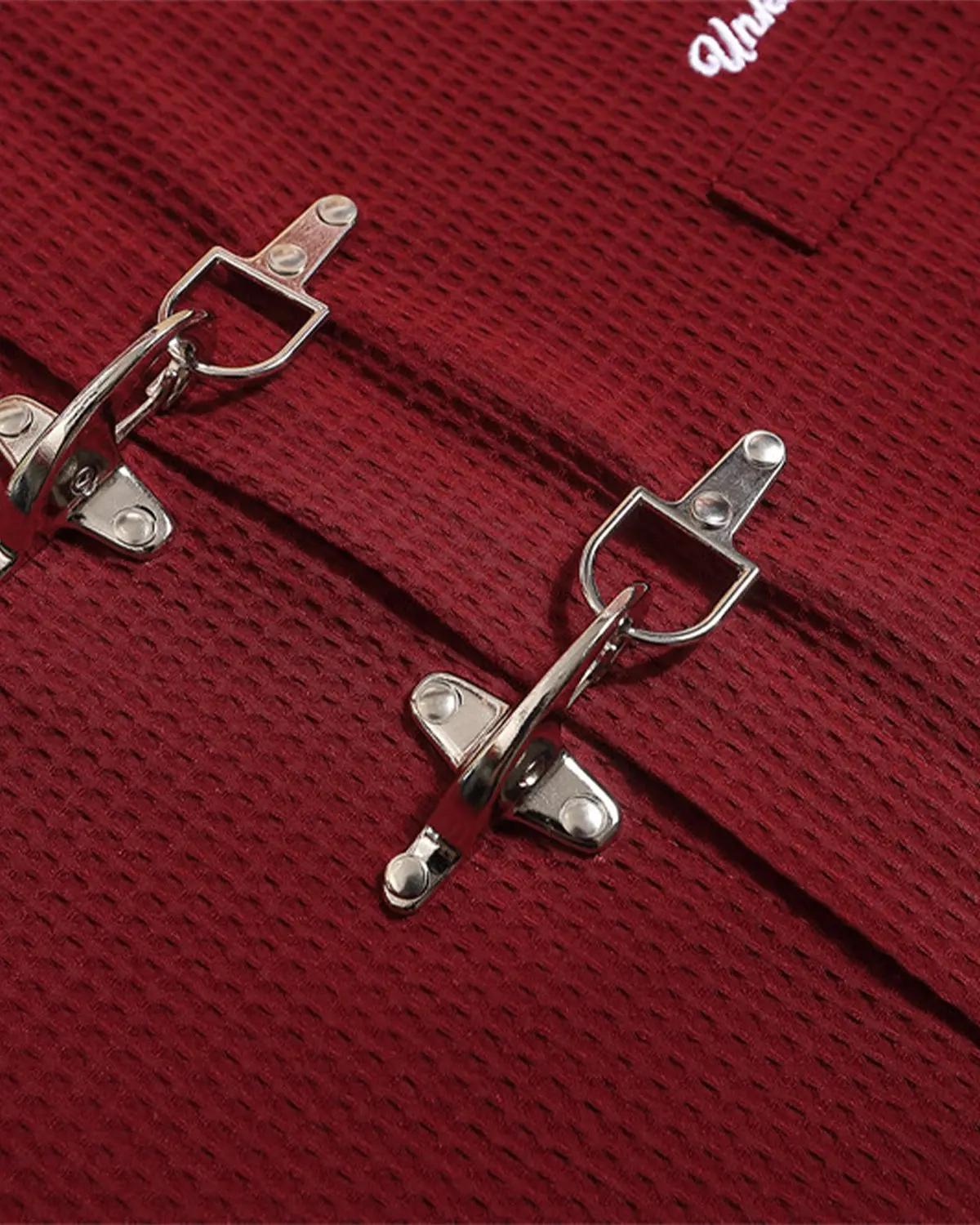 Waffle Shirt with Metal Clasp Detail | Inflation Streetwear - Image 2