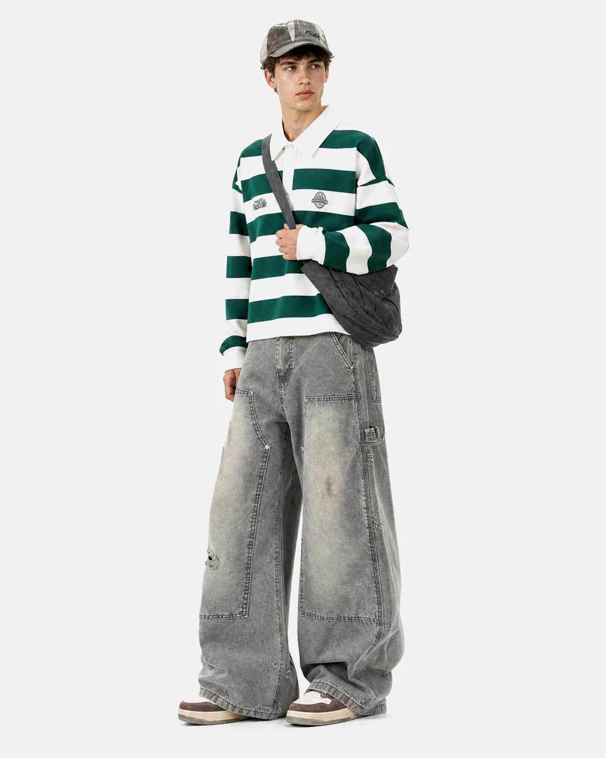 Wash Deconstructed Barrel Jeans | Inflation Streetwear - Image 3