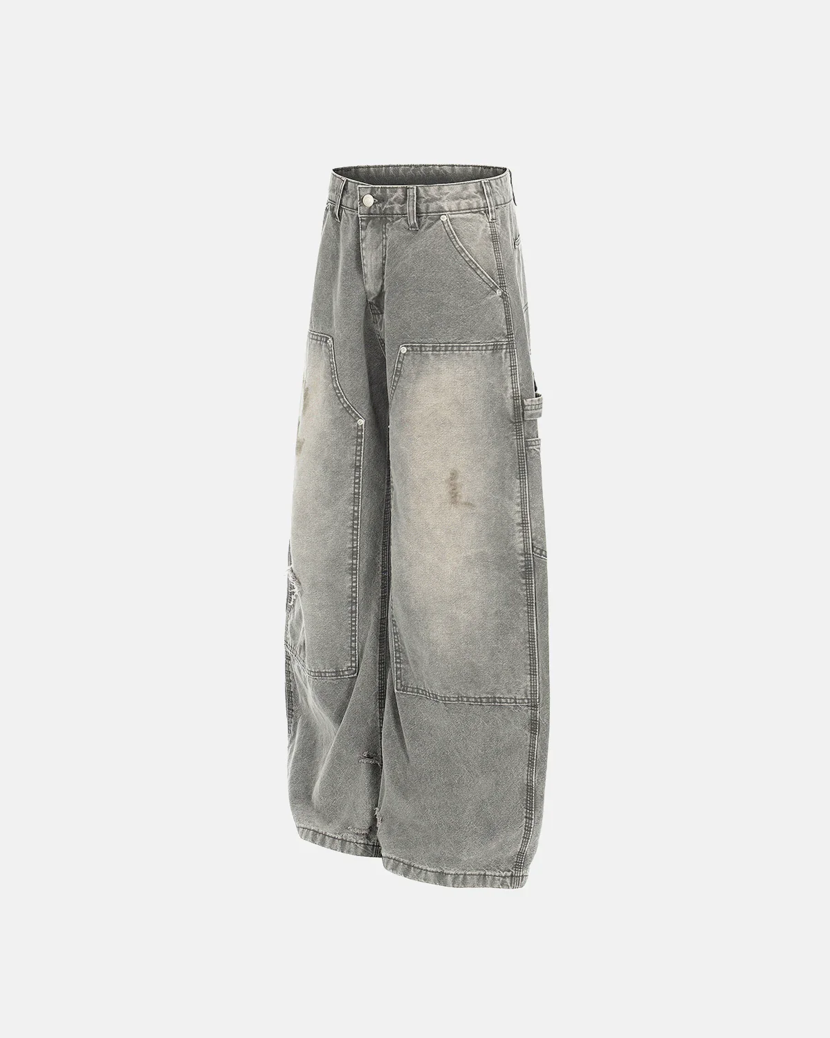 Wash Deconstructed Barrel Jeans | Inflation Streetwear - Image 5
