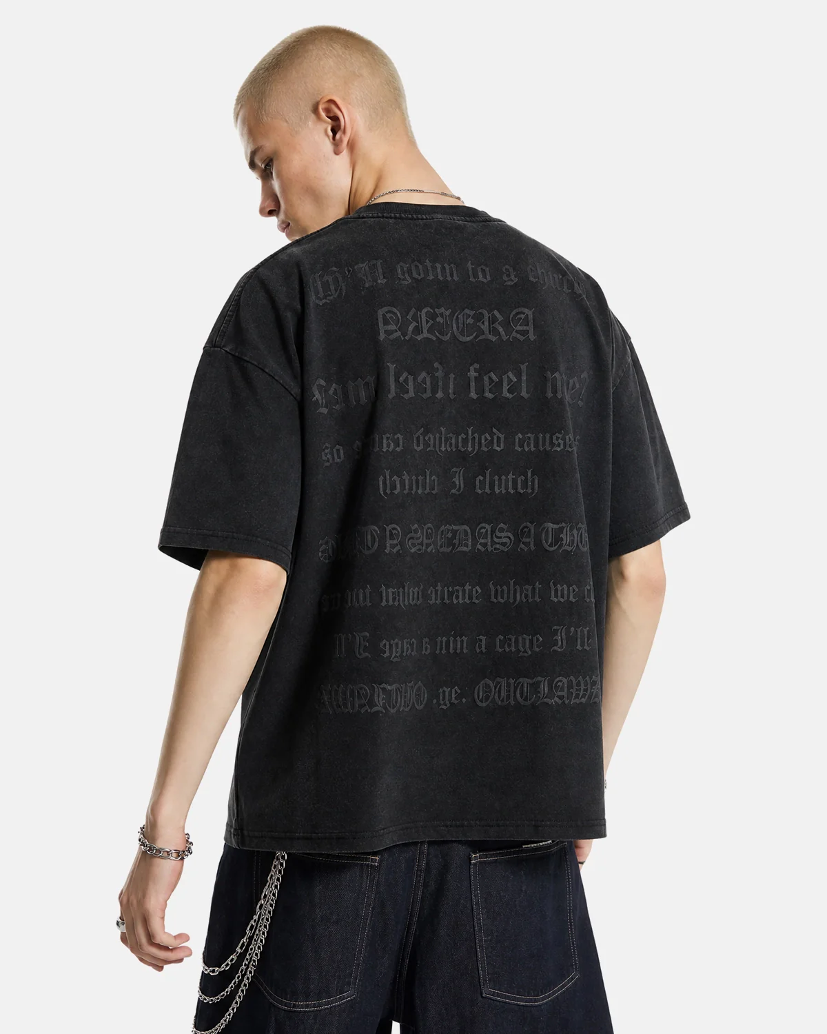 Puff Print Washed T-Shirt | Inflation Streetwear - Image 4