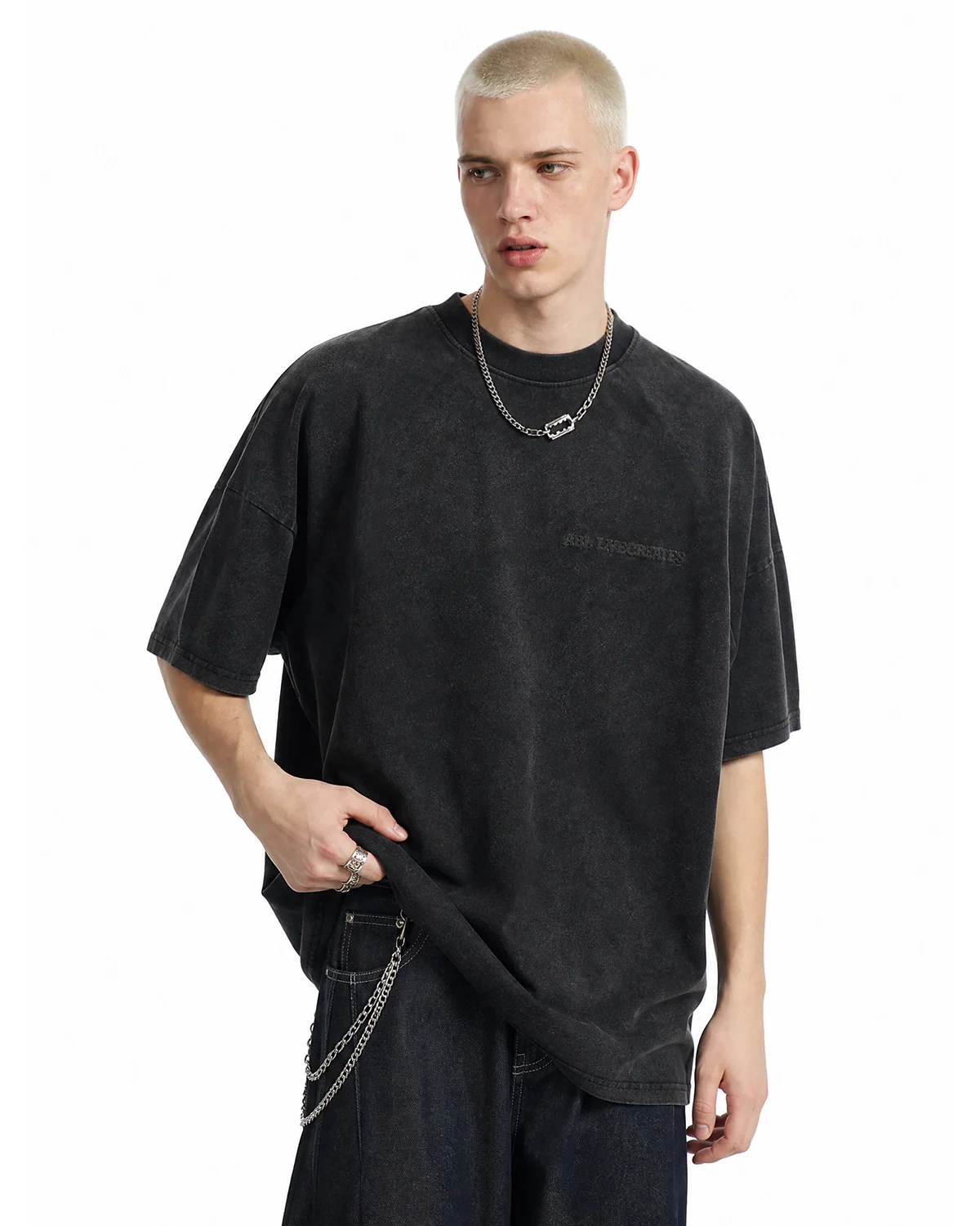 Puff Print Washed T-Shirt | Inflation Streetwear - Image 5
