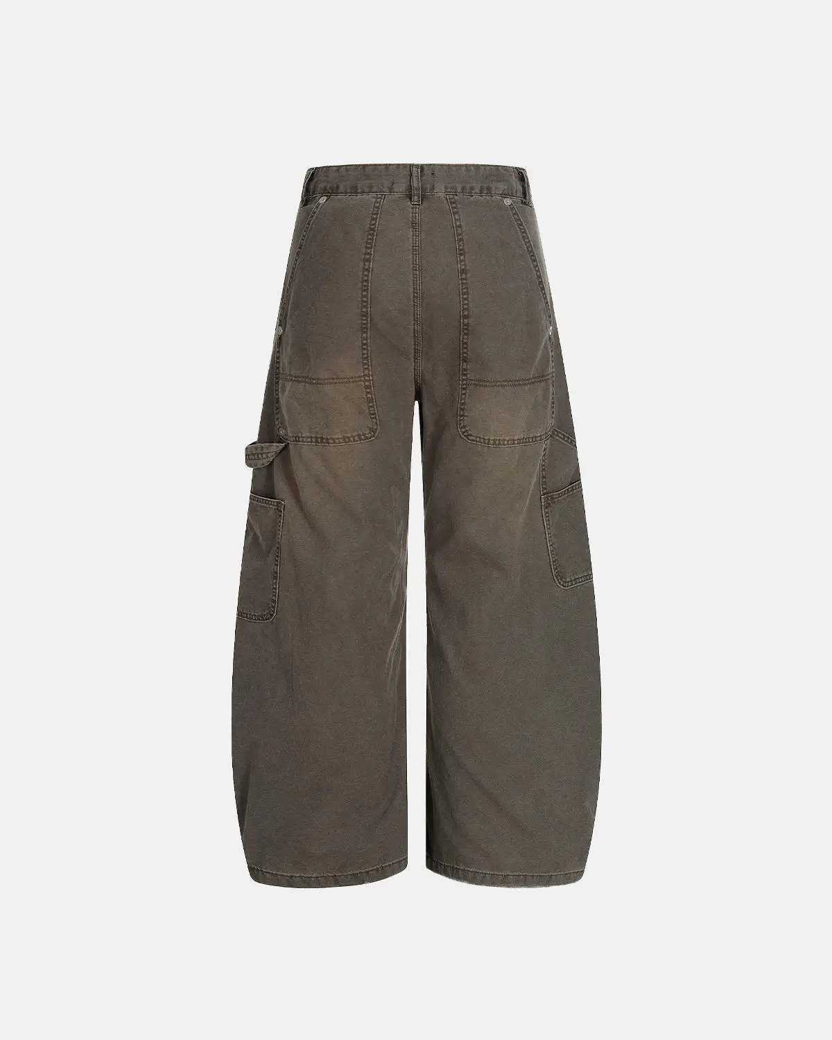 Washed Barrel Cargo Pants | Inflation Streetwear - Image 2