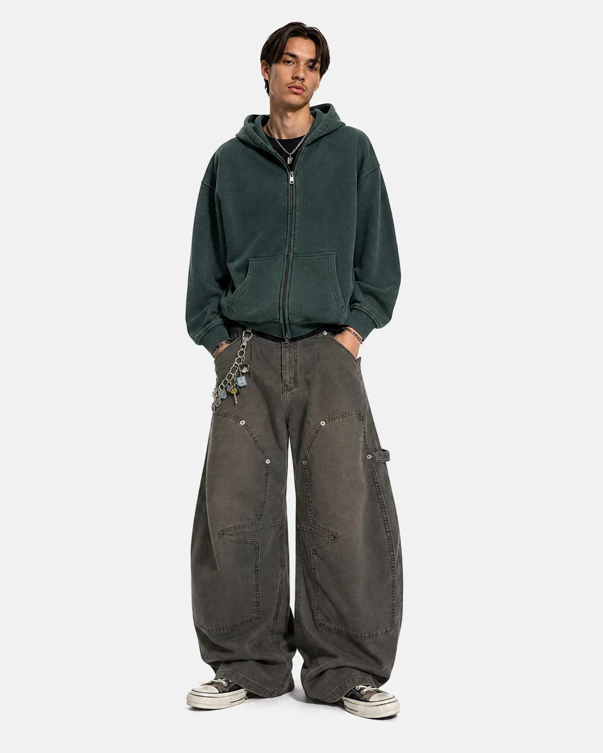 Washed Barrel Cargo Pants | Inflation Streetwear - Image 3