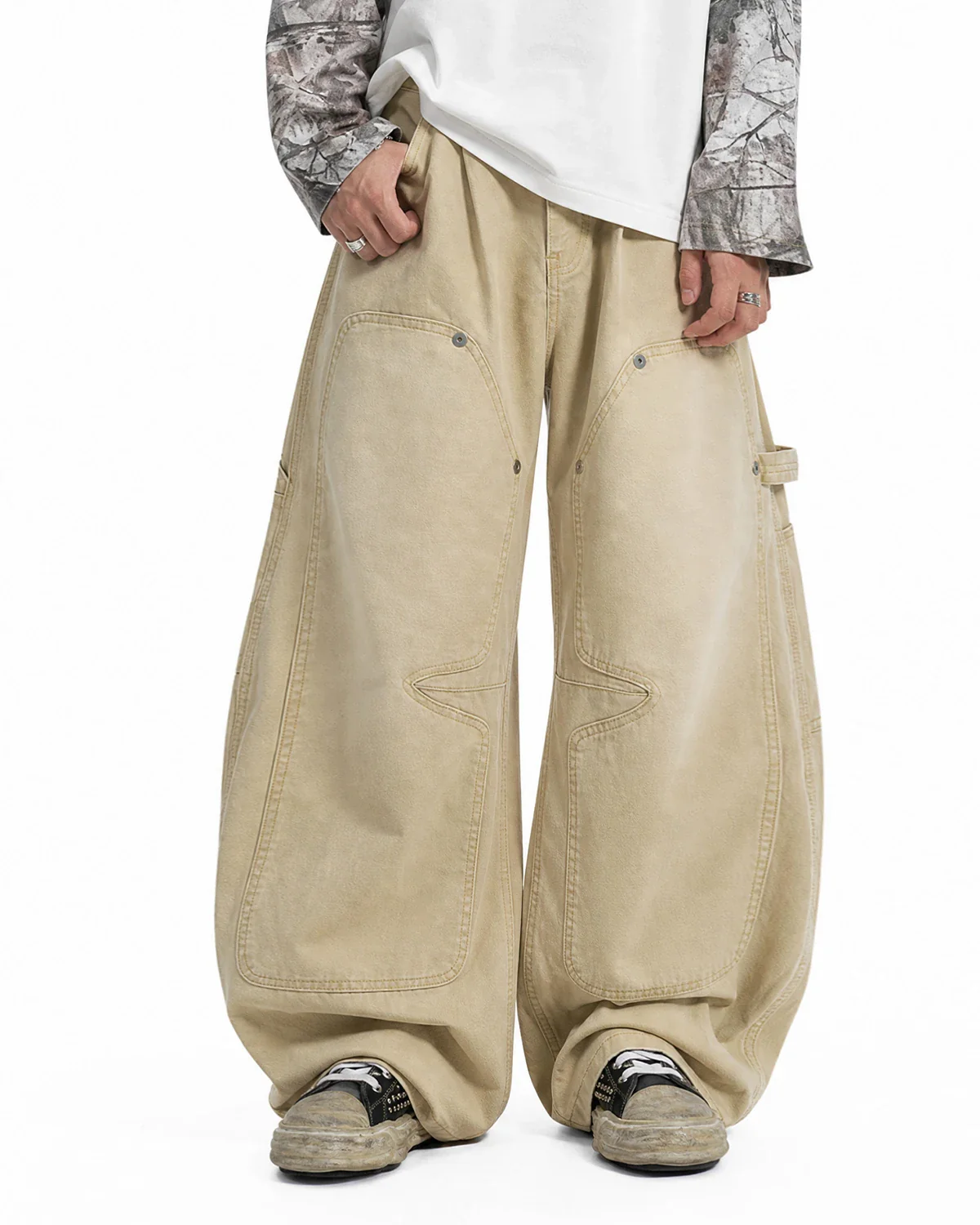 Washed Barrel Cargo Pants | Inflation Streetwear - Image 5