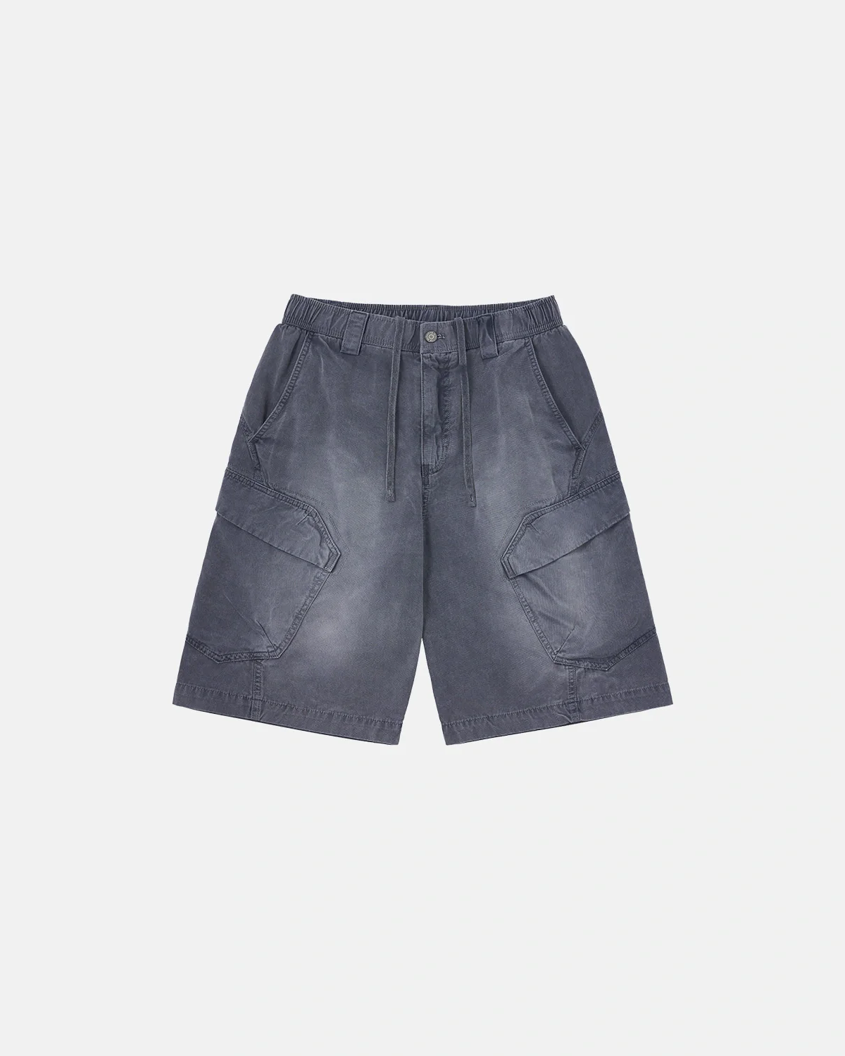 Washed Cargo Shorts Utility Pockets | Inflation Streetwear - Image 22