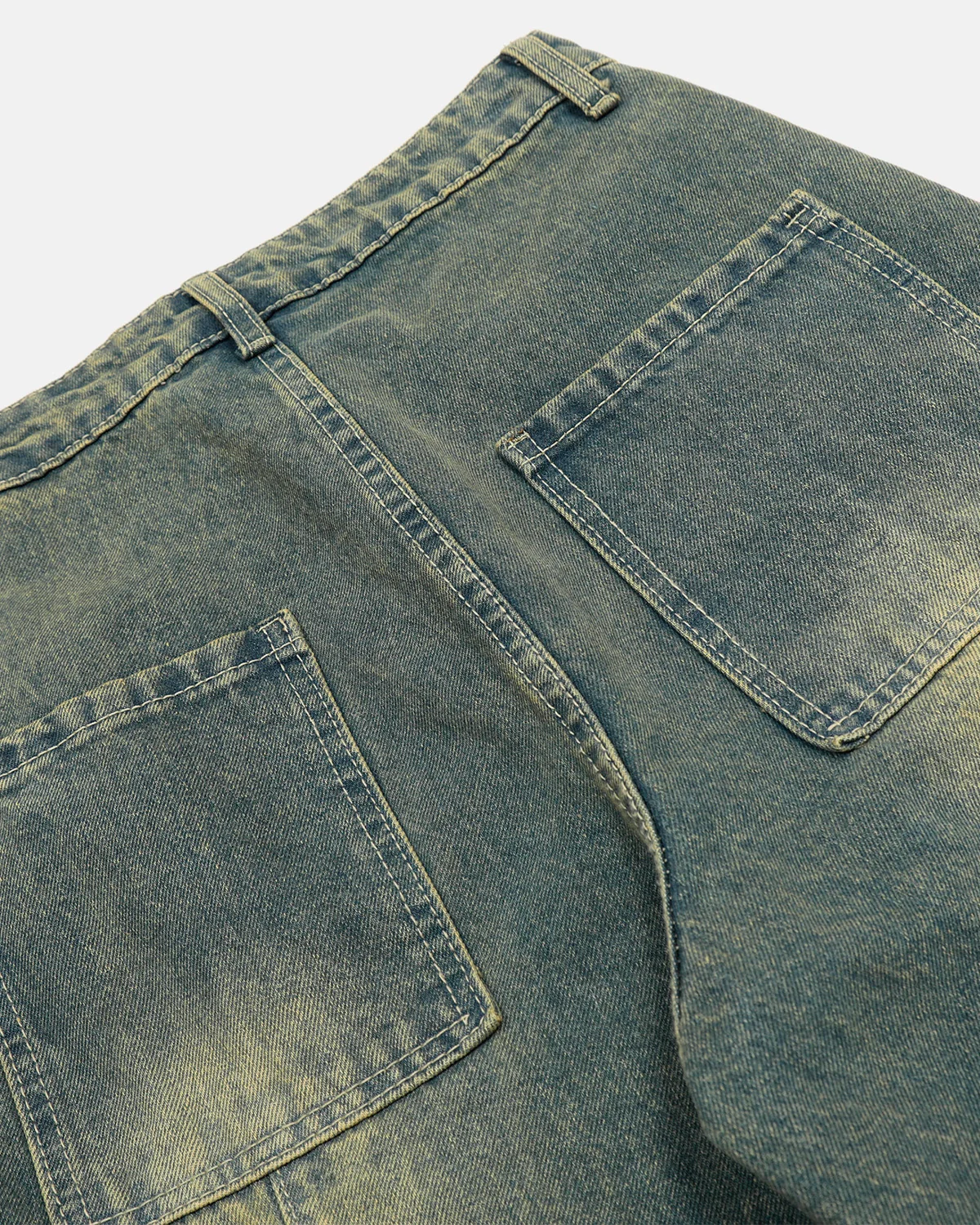 Washed Curved Seam Barrel Jeans | Inflation Streetwear - Image 14