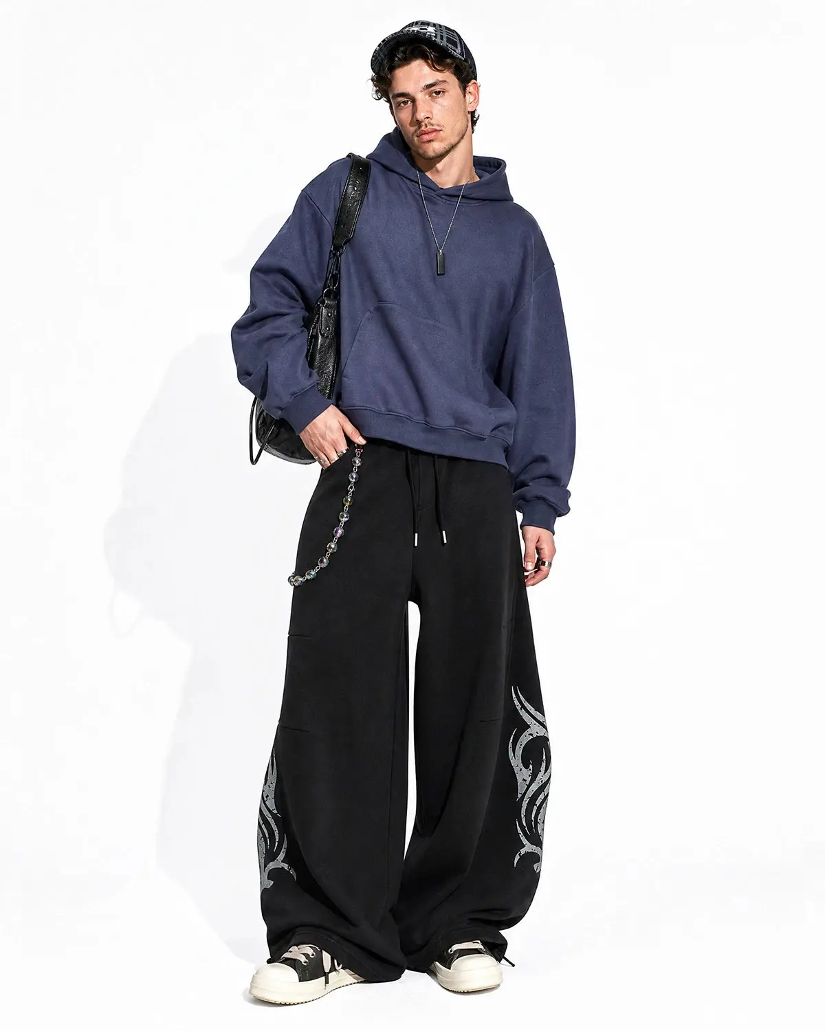 Washed Distressed Barrel Sweatpants | Inflation Streetwear - Image 3