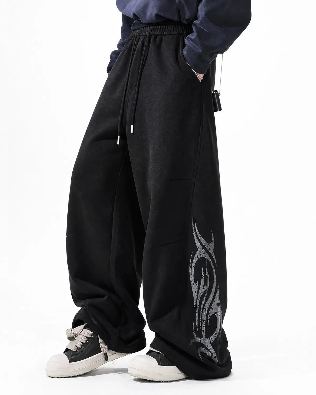 Washed Distressed Barrel Sweatpants | Inflation Streetwear - Image 5