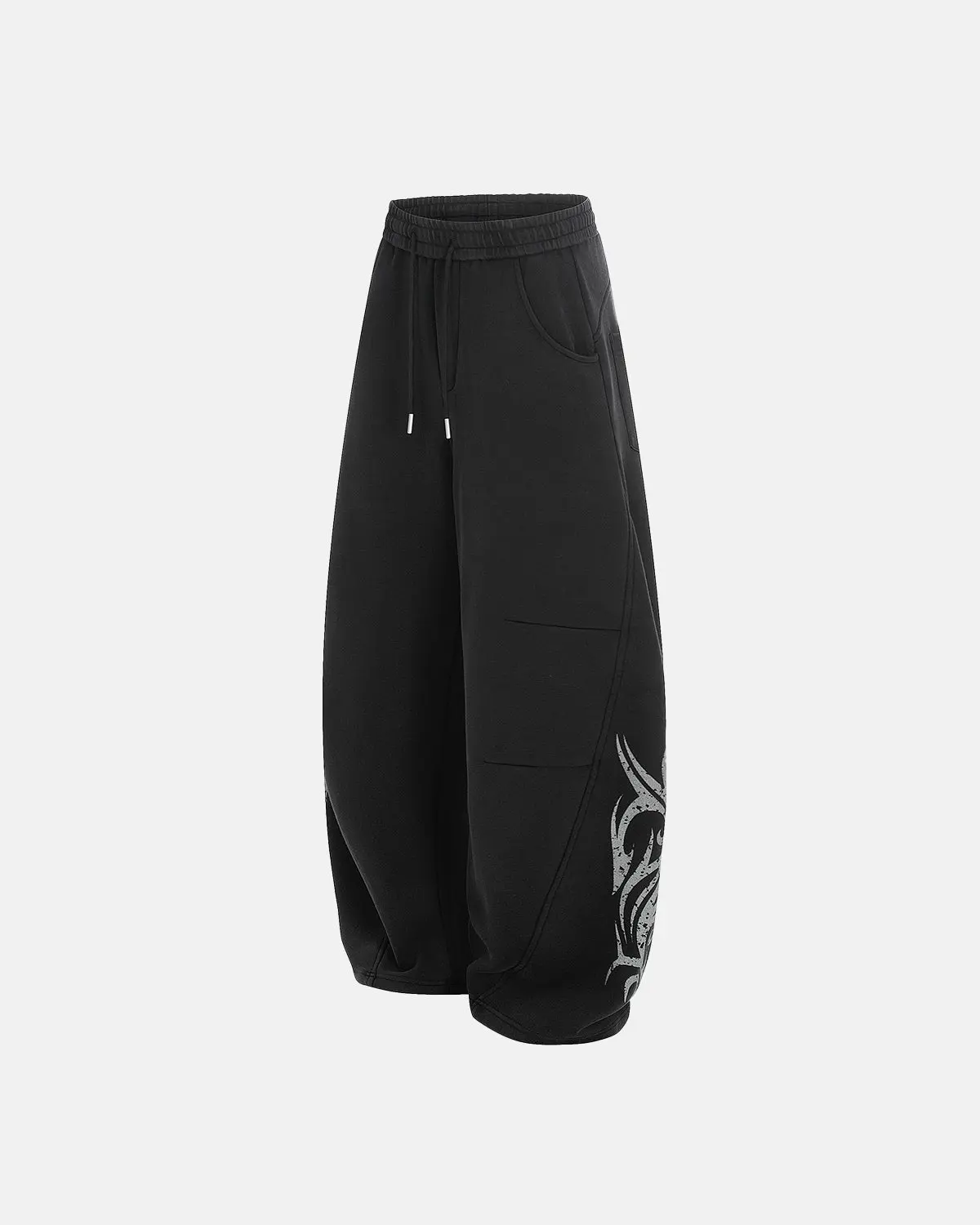 Washed Distressed Barrel Sweatpants | Inflation Streetwear - Image 7
