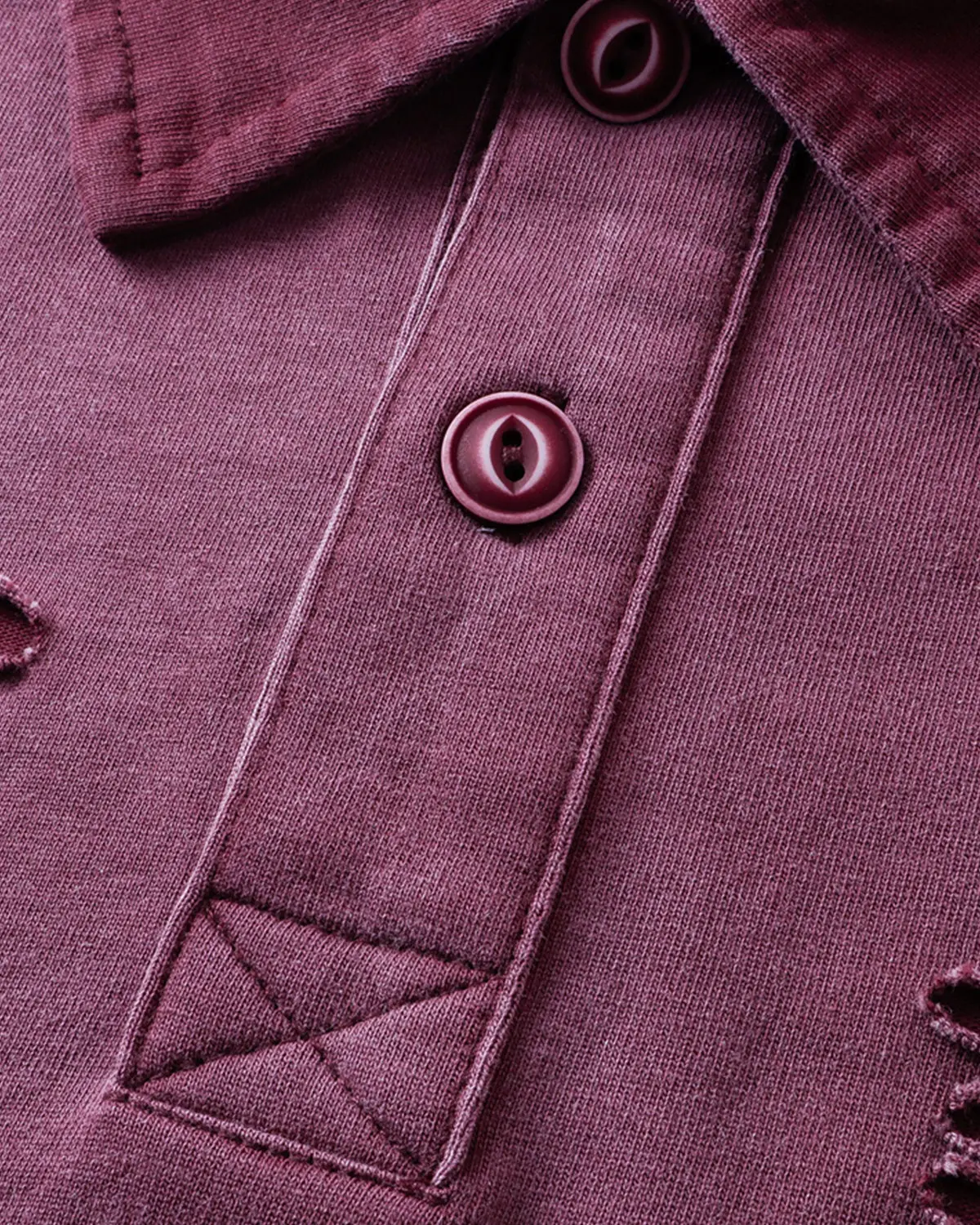 Distressed Ripped Washed Polo Shirts | Inflation Streetwear - Image 11