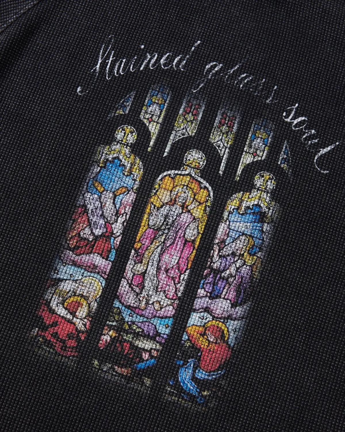 Washed Graphic Boxy Waffle T-Shirt | Inflation Streetwear - Image 10