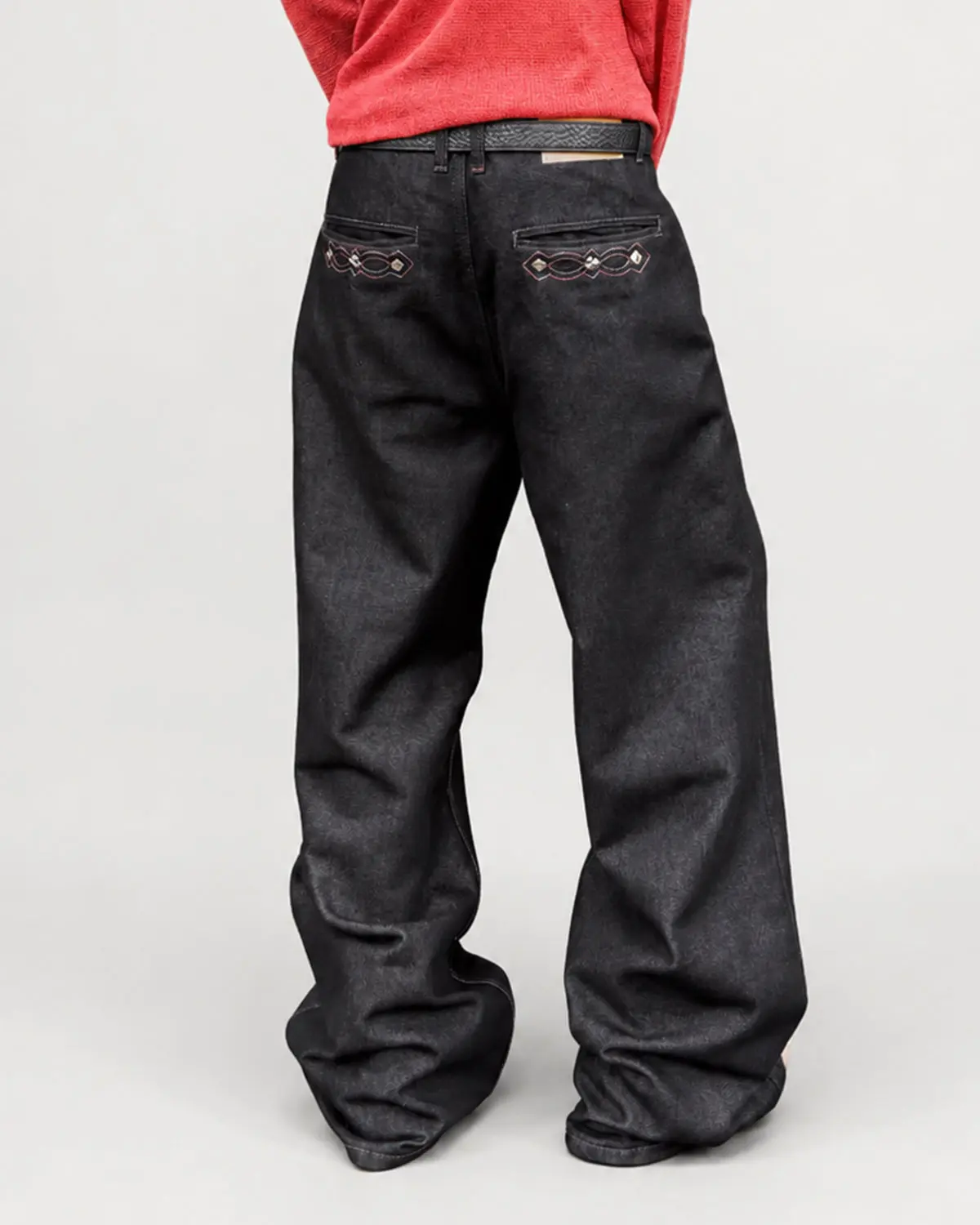 Vintage Embroidered Bootcut Jeans | Inflation Streetwear - Image 4